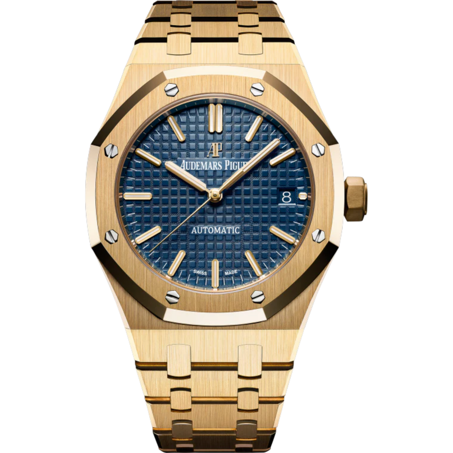 Royal Oak Selfwinding 37MM 18-Carat Yellow Gold Bracelet Blue Dial With Grande Tapisserie Pattern 18-Carat Yellow Gold Case