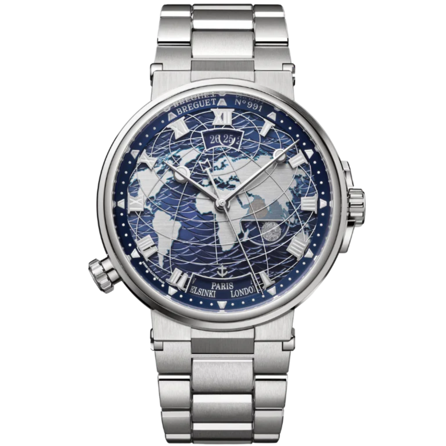 MARINE HORA MUNDI 5557 44 MM WHITE GOLD WITH BLUE DIAL