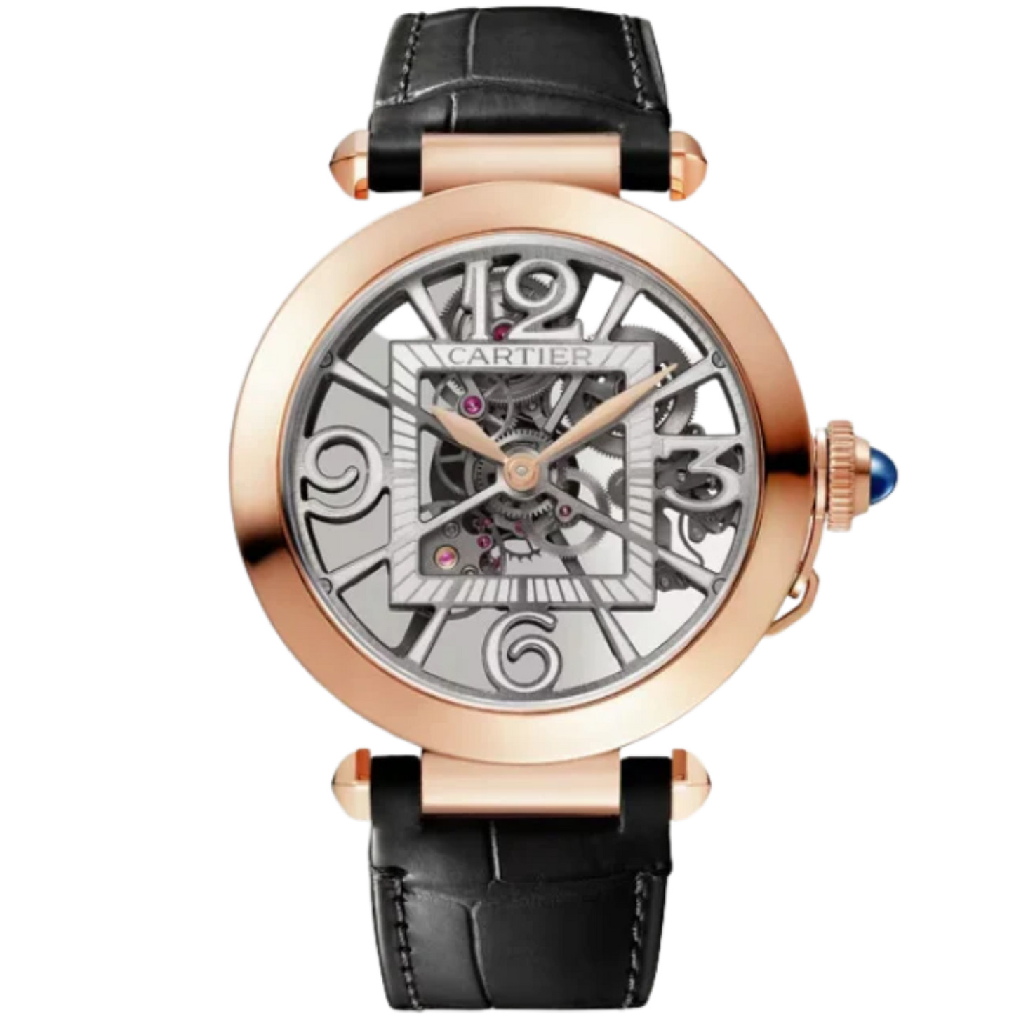 PASHA DE CARTIER SKELETON 41 MM 18K ROSE GOLD