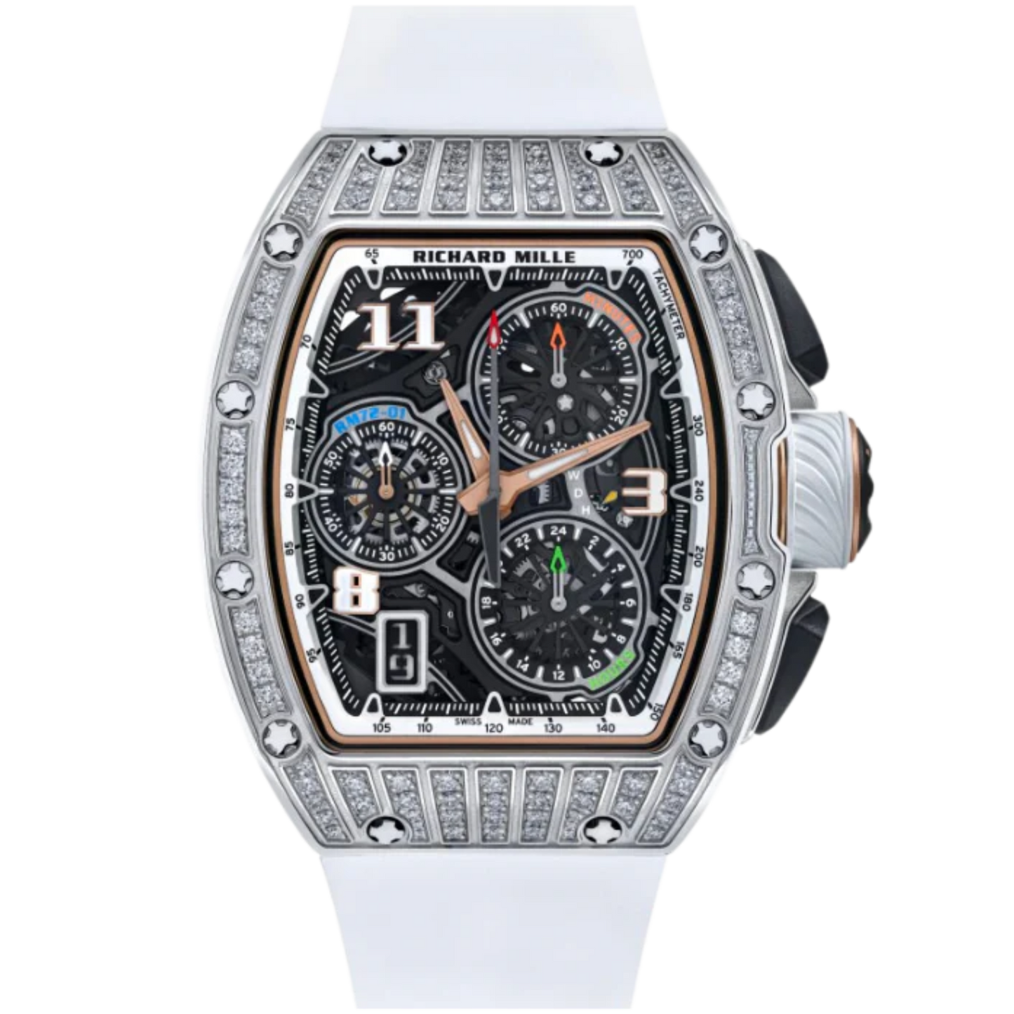 Richard Mille RM72-01 White Gold Medium Set