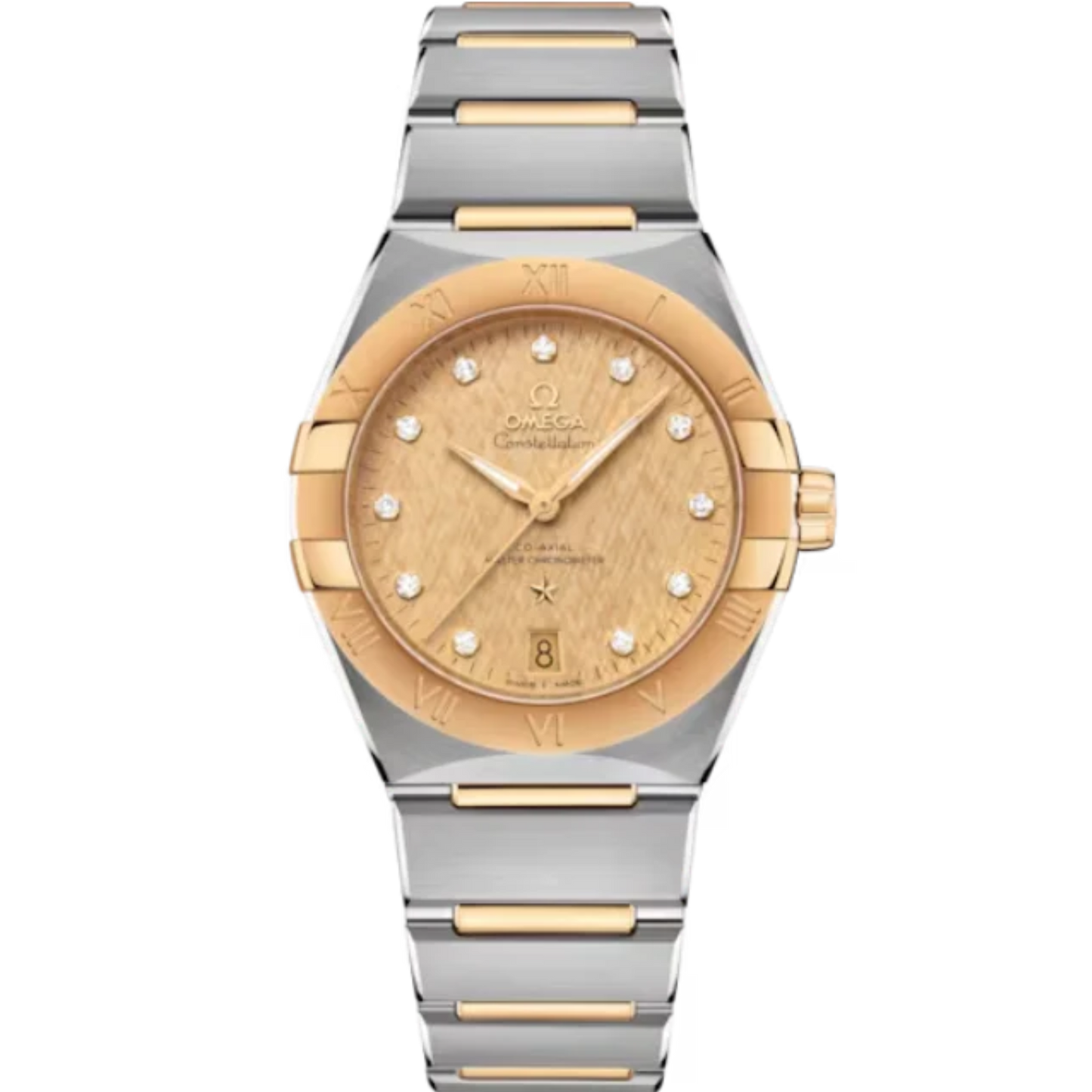 CONSTELLATION 36 MM STAINLESS STEEL - YELLOW GOLD WITH YELLOW DIAL
