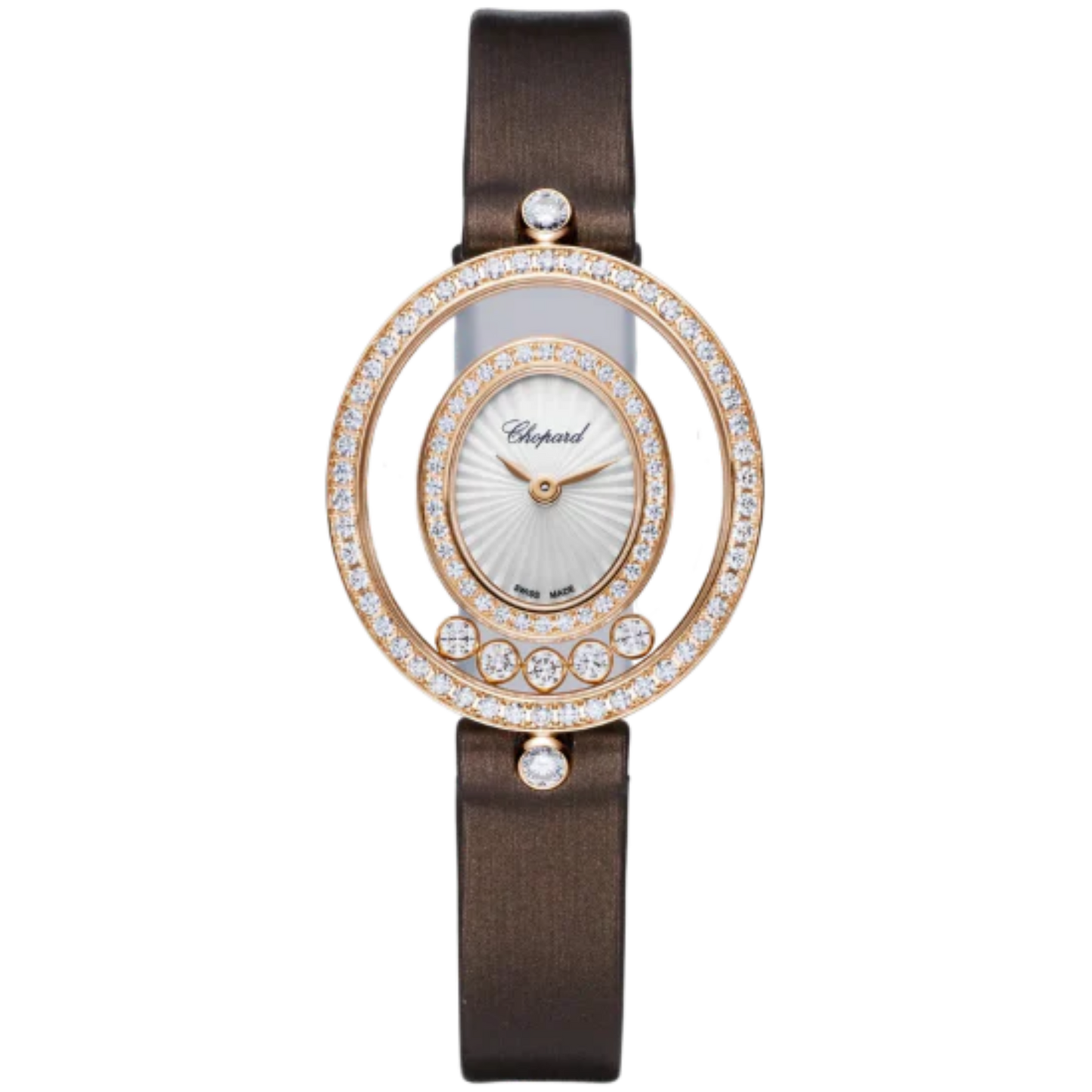 HAPPY DIAMONDS ICONS 29 MM ETHICAL ROSE GOLD WITH MOTHER OF PEARL DIAL