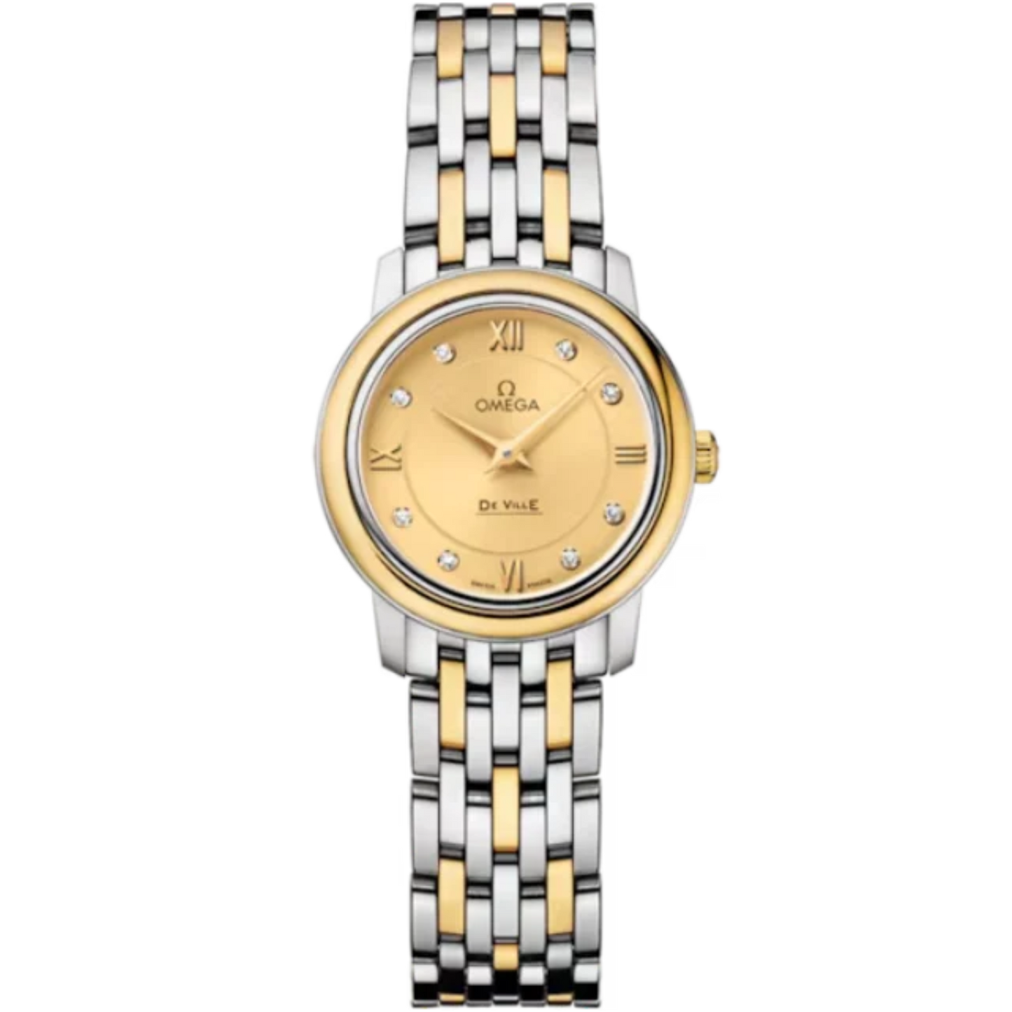 DE VILLE PRESTIGE 24 MM STAINLESS STEEL - YELLOW WITH YELLOW DIAL