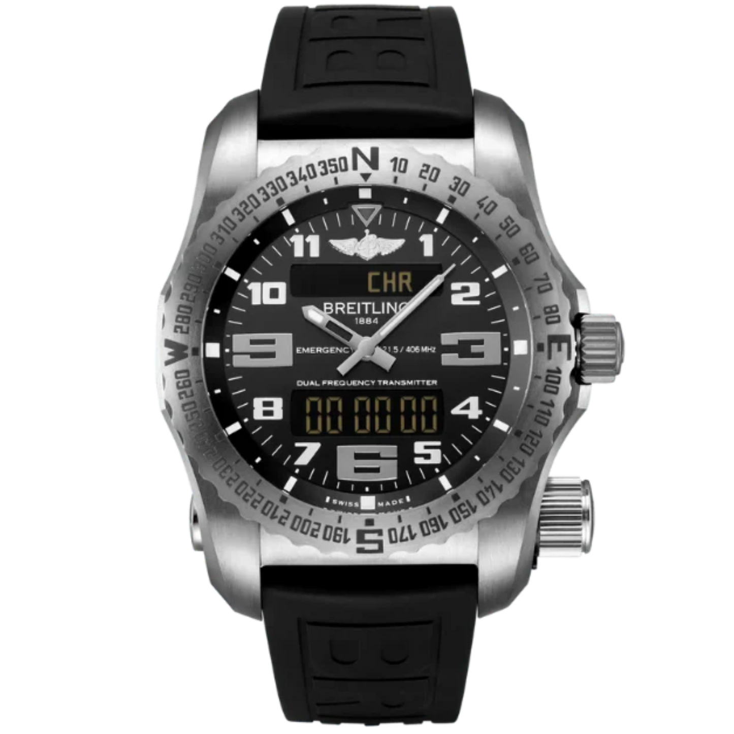 EMERGENCY 51 MM TITANIUM WITH BLACK DIAL