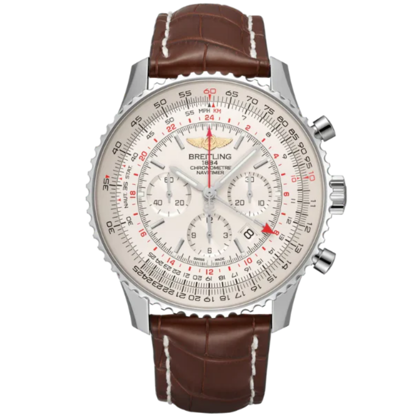 NAVITIMER B04 CHRONOGRAPH GMT 48 MM STAINLESS STEEL WITH CREAM DIAL