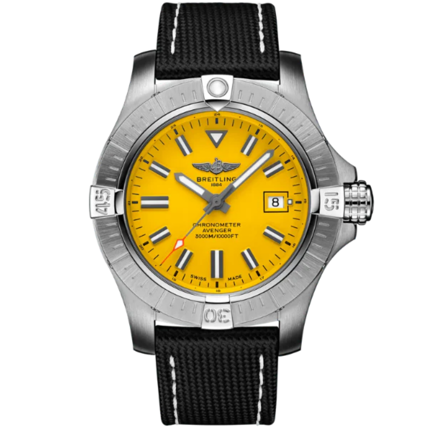 AVENGER AUTOMATIC SEAWOLF 45 MM STAINLESS STEEL WITH YELLOW DIAL