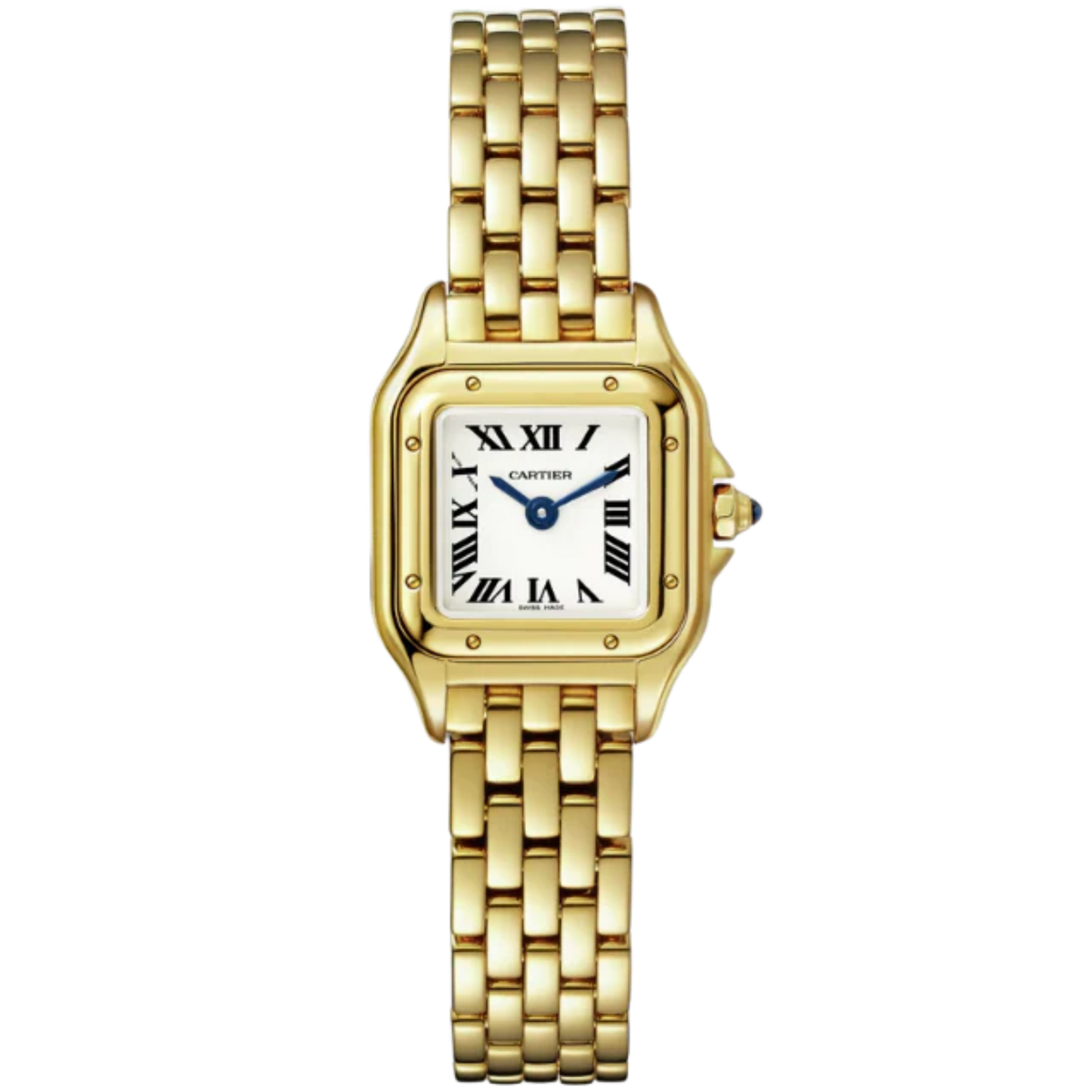 PANTHERE DE CARTIER 25 MM YELLOW GOLD WITH SILVER DIAL