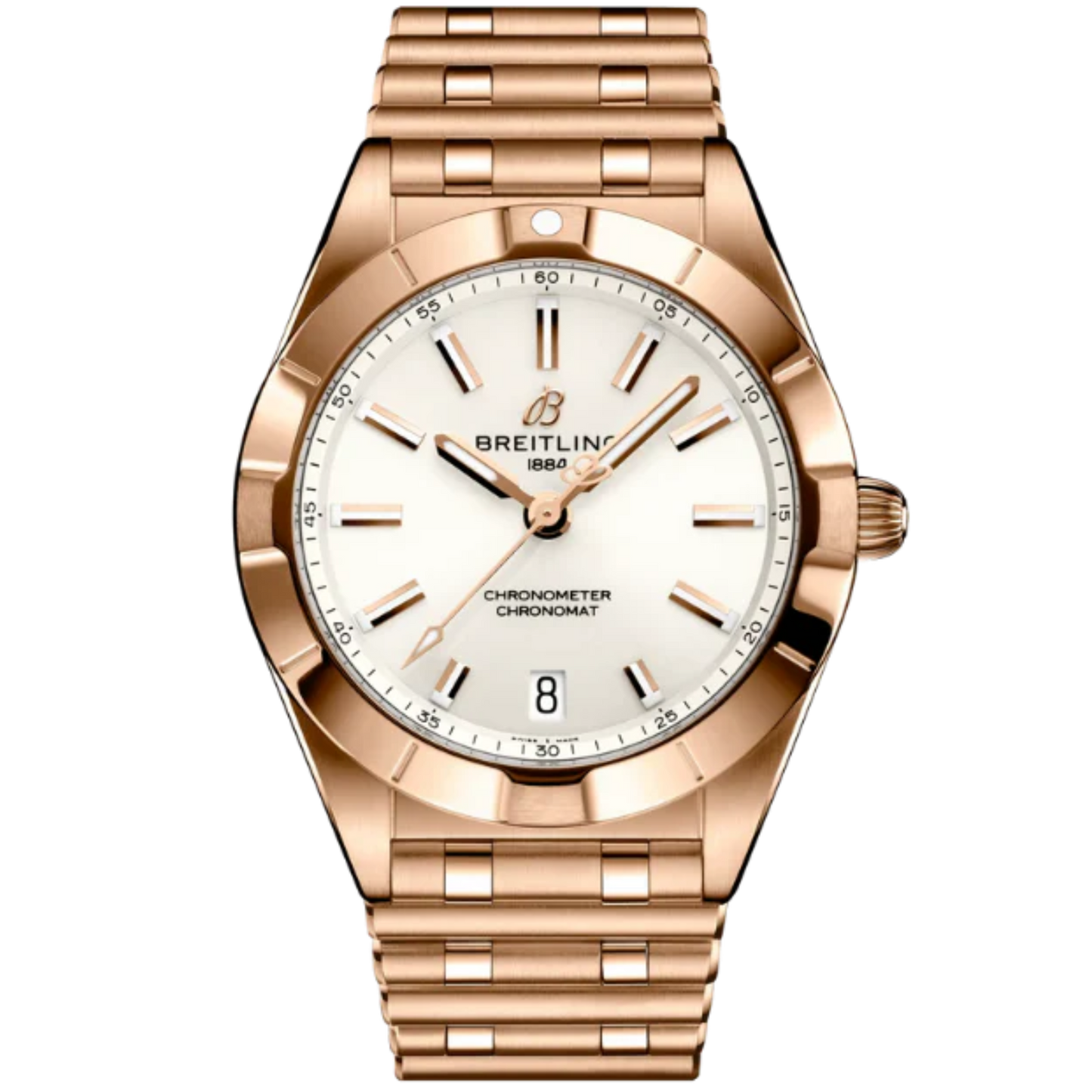 CHRONOMAT 32 MM 18K ROSE GOLD WITH WHITE DIAL