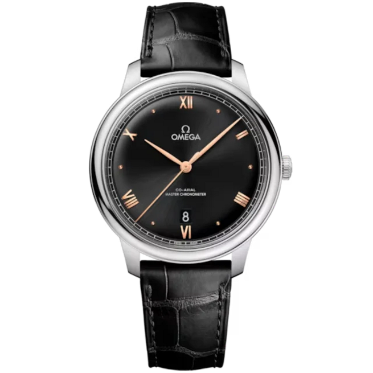 DE VILLE PRESTIGE 40 MM STAINLESS STEEL WITH BLACK DIAL