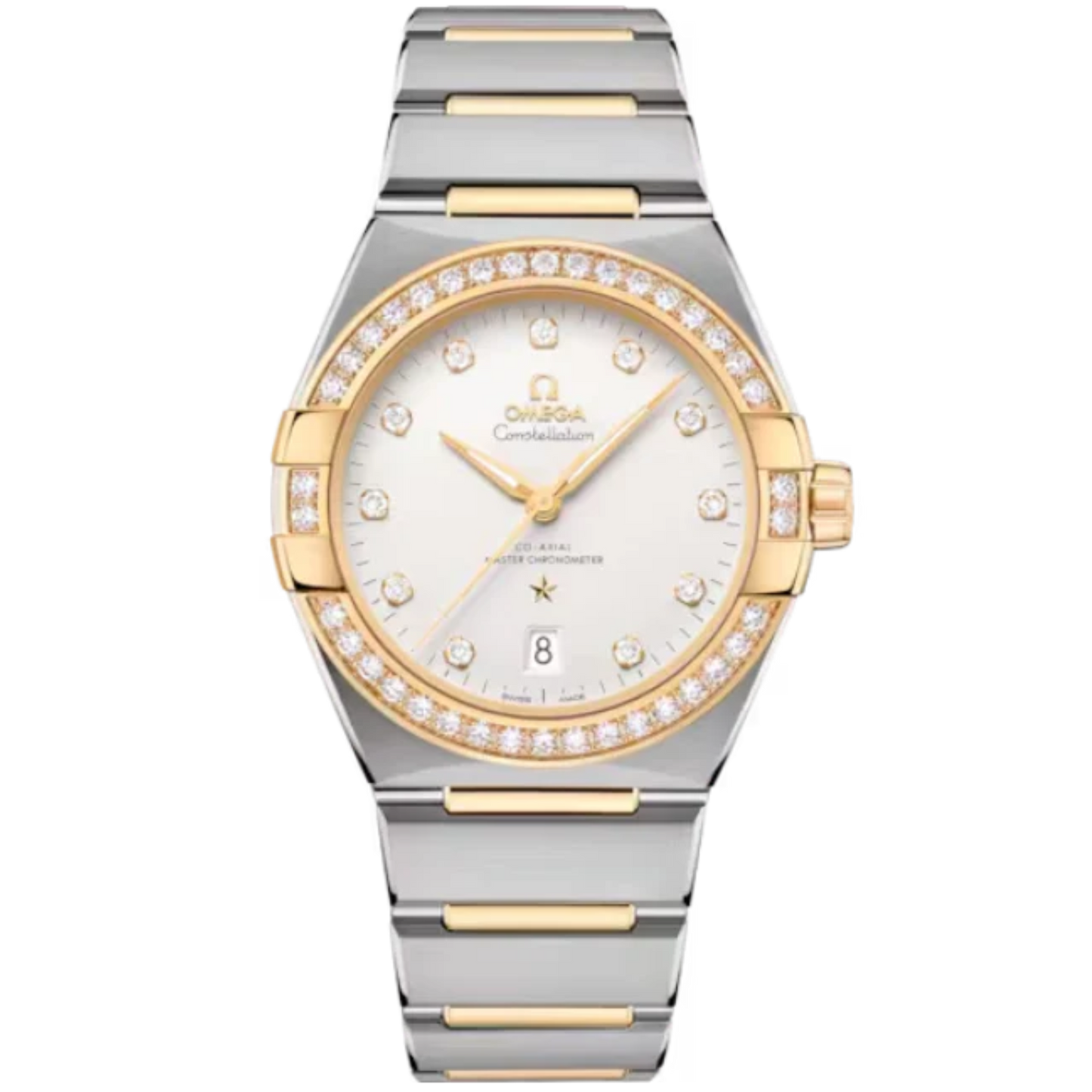 CONSTELLATION 39 MM STAINLESS STEEL - YELLOW GOLD WITH SILVER DIAL
