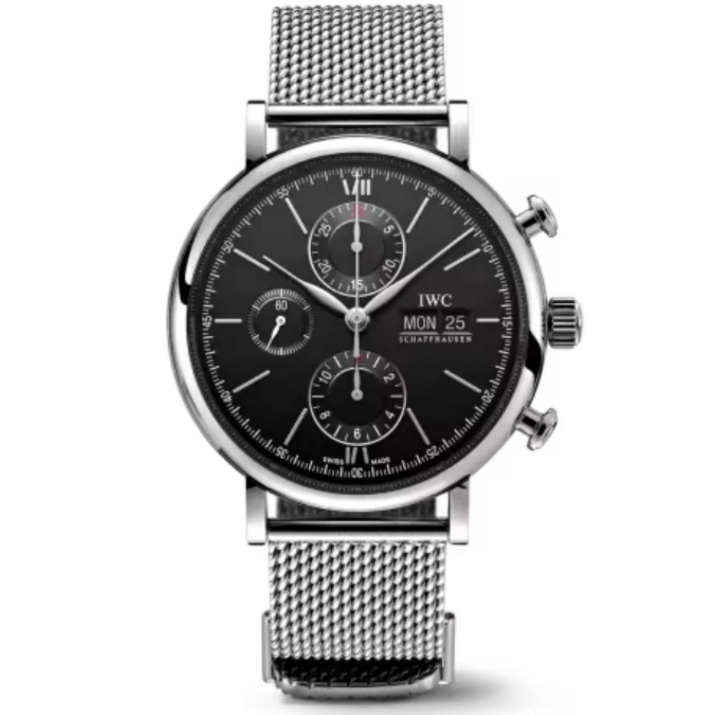 PORTOFINO CHRONOGRAPH 42 MM STAINLESS STEEL WITH BLACK DIAL
