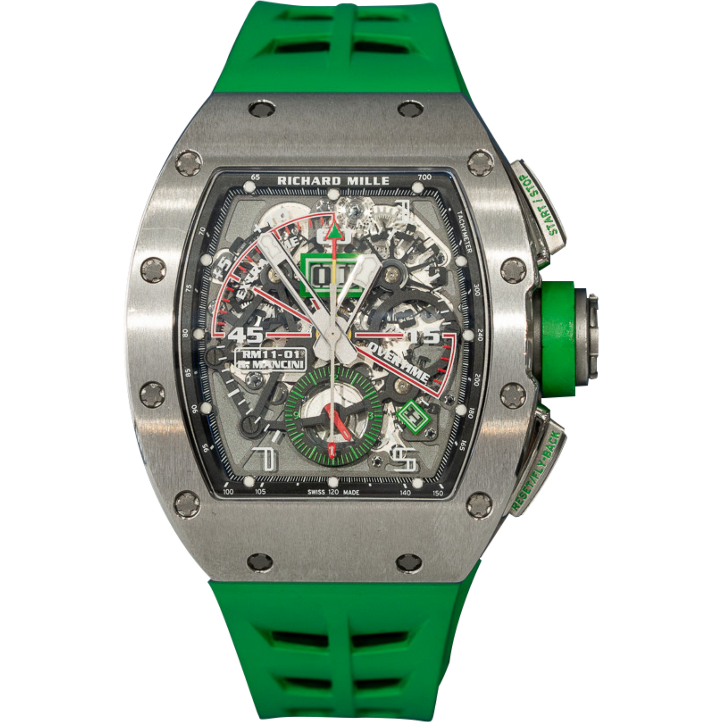 RM11-01 Roberto Mancini Titanium Automatic Rubber Strap Titanium Case
