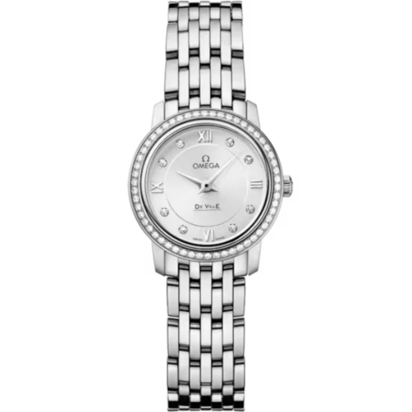 DE VILLE PRESTIGE 24 MM STAINLESS STEEL WITH SILVER DIAL