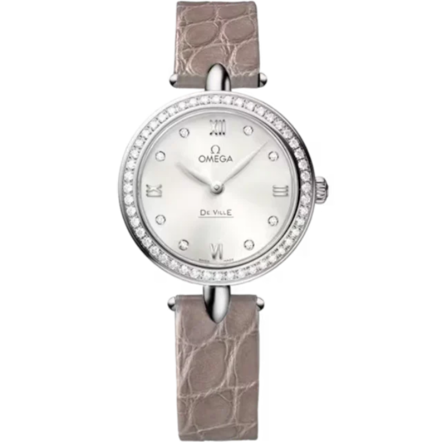 DE VILLE PRESTIGE DEWDROP 27 MM STAINLESS STEEL WITH SILVER DIAL