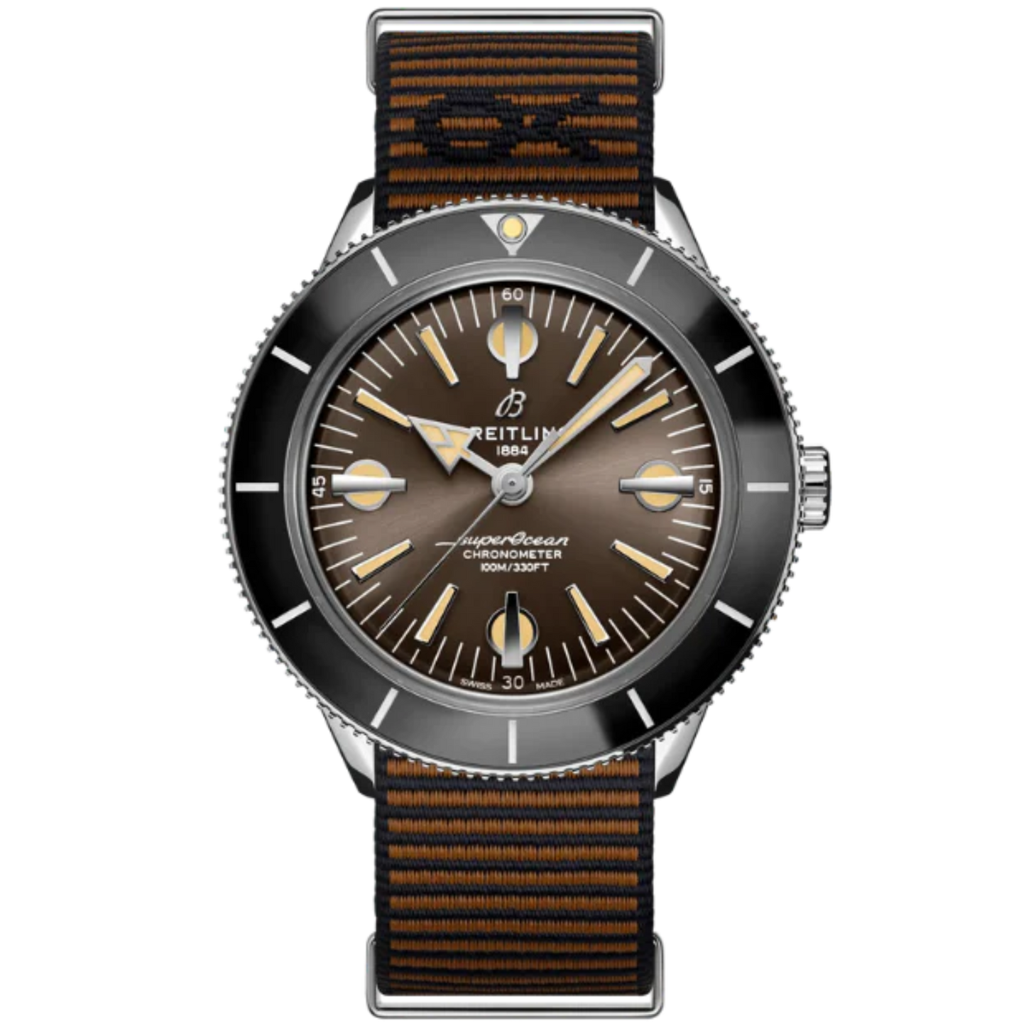 SUPEROCEAN HERITAGE '57 OUTERKNOWN 42 MM STAINLESS STEEL WITH BROWN DIAL