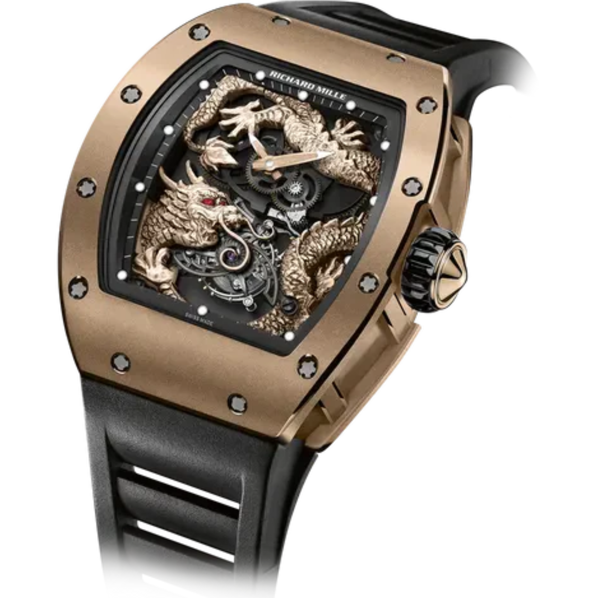 RM 057 Tourbillon Jackie Chan Rubber Strap Red Gold Dial Red Gold RM 057 Tourbillon Jackie Chan Rubber Strap Red Gold Dial Red Gold