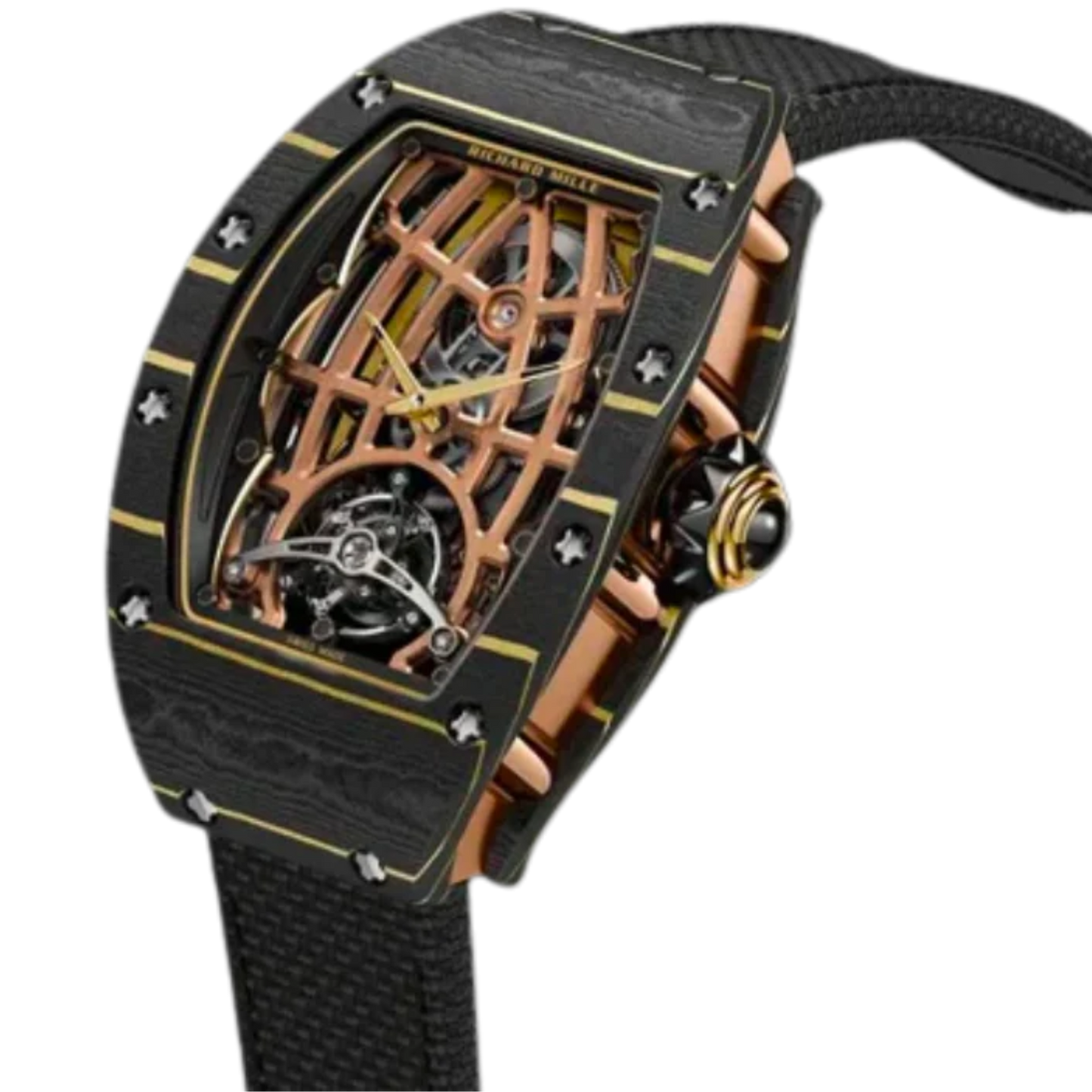 RM 74-02 Winding Tourbillon Automatic Textile Bracelet Carbon Case