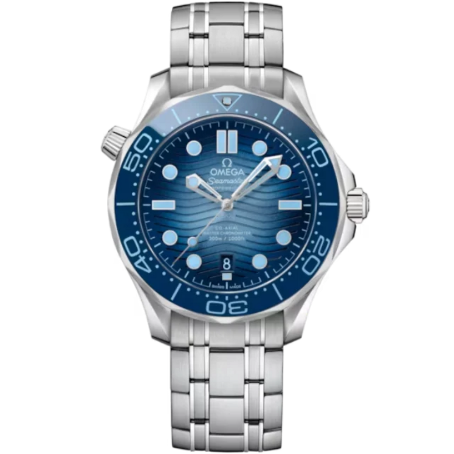 SEAMASTER DIVER 300M SUMMER BLUE 42 MM STAINLESS STEEL WITH BLUE DIAL