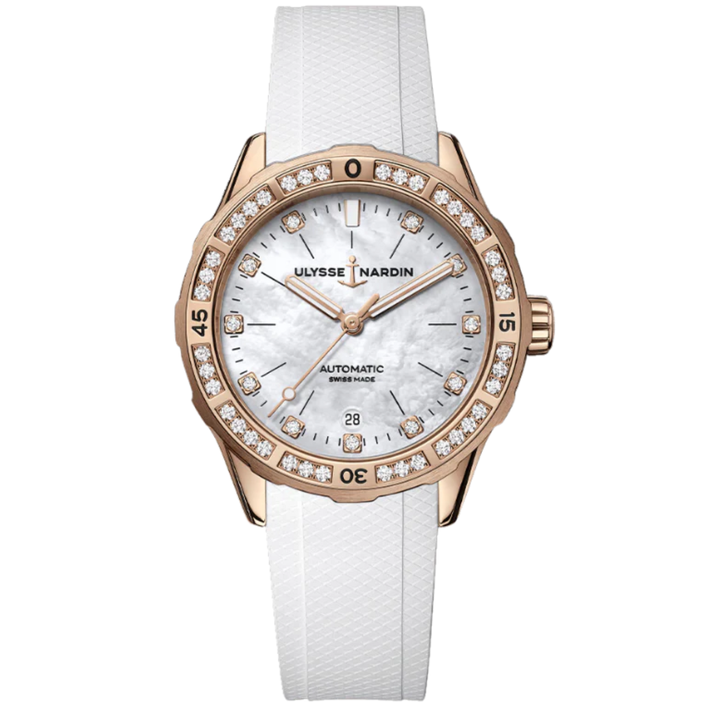 DIVER 39 MM ROSE GOLD WITH MOTHER OF PEARL DIAL