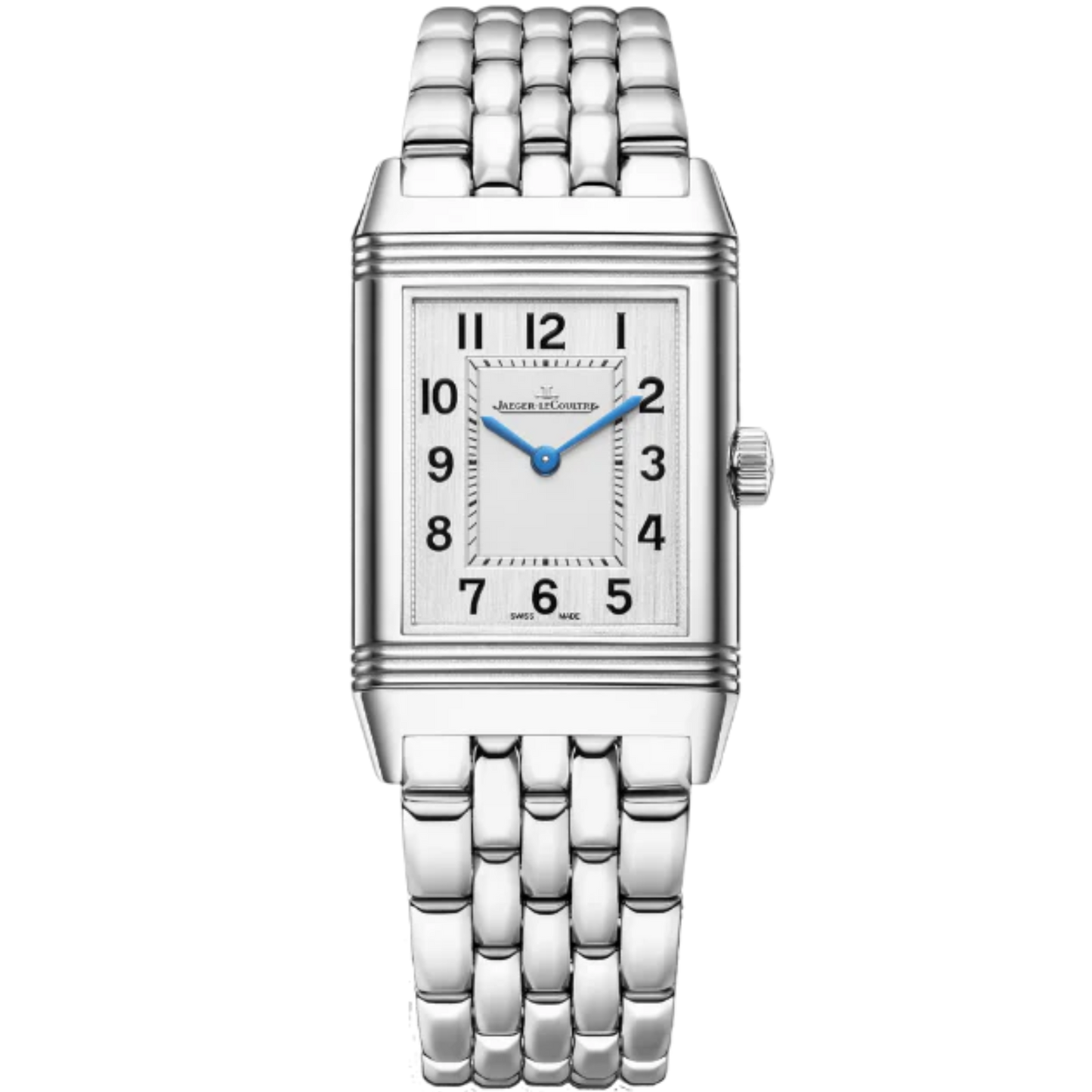 REVERSO CLASSIC MONOFACE QUARTZ 40 MM STAINLESS STEEL WITH SILVER GREY DIAL