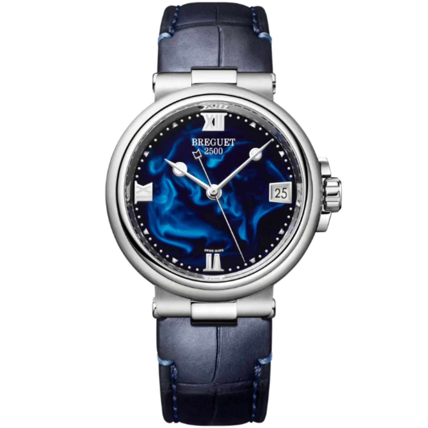 MARINE DAME 9517 34 MM STAINLESS STEEL WITH BLUE LACQUERED DIAL