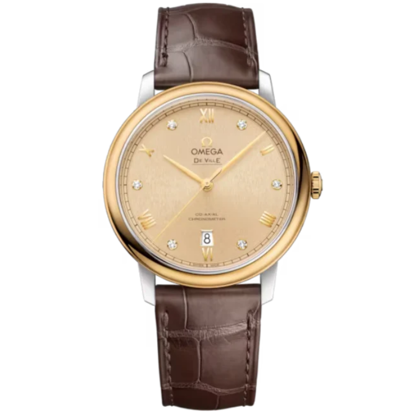 DE VILLE PRESTIGE 39 MM STAINLESS STEEL - YELLOW GOLD WITH YELLOW DIAL