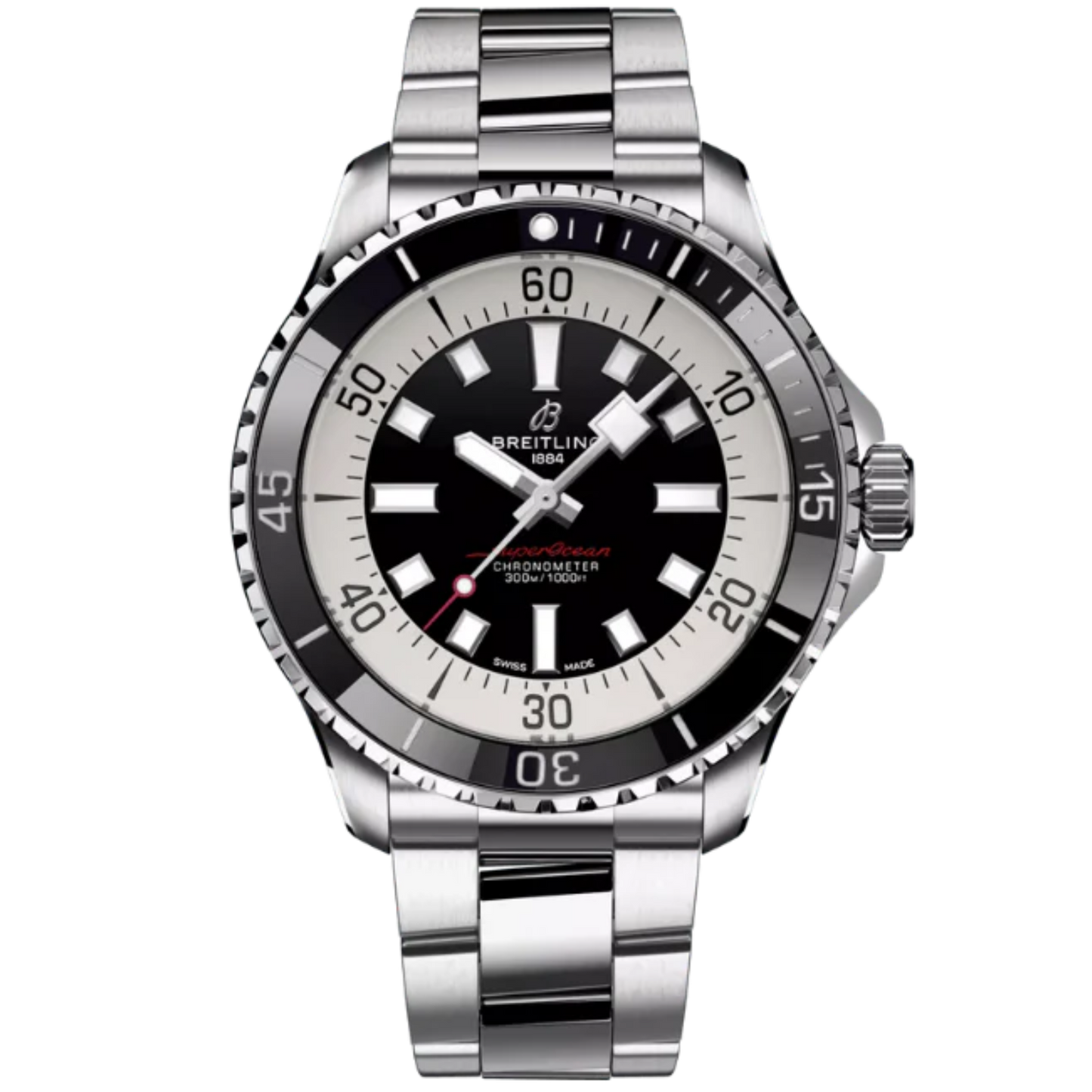 SUPEROCEAN AUTOMATIC 44 MM STAINLESS STEEL WITH BLACK DIAL