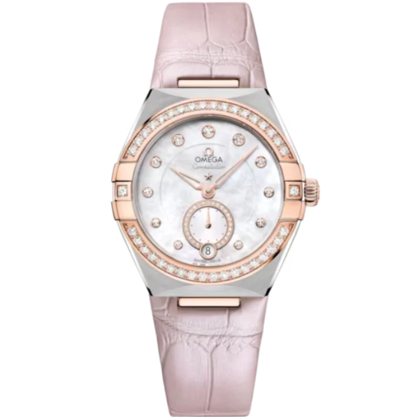CONSTELLATION 34 MM STAINLESS STEEL - SEDNA™ GOLD WITH MOTHER OF PEARL DIAL