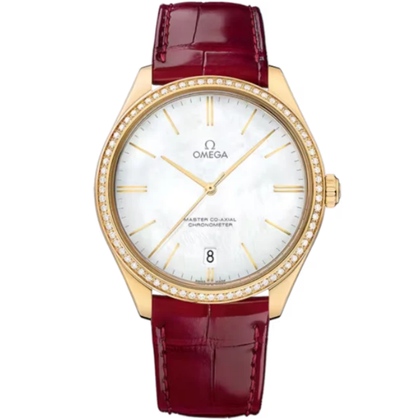 DE VILLE TRÉSOR 40 MM YELLOW GOLD WITH MOTHER OF PEARL DIAL