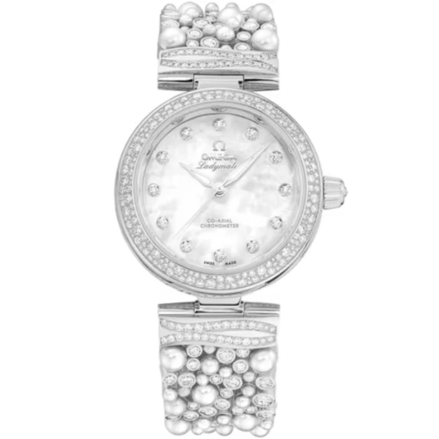 DE VILLE LADYMATIC 34 MM CANOPUS GOLD™ WITH MOTHER OF PEARL DIAL