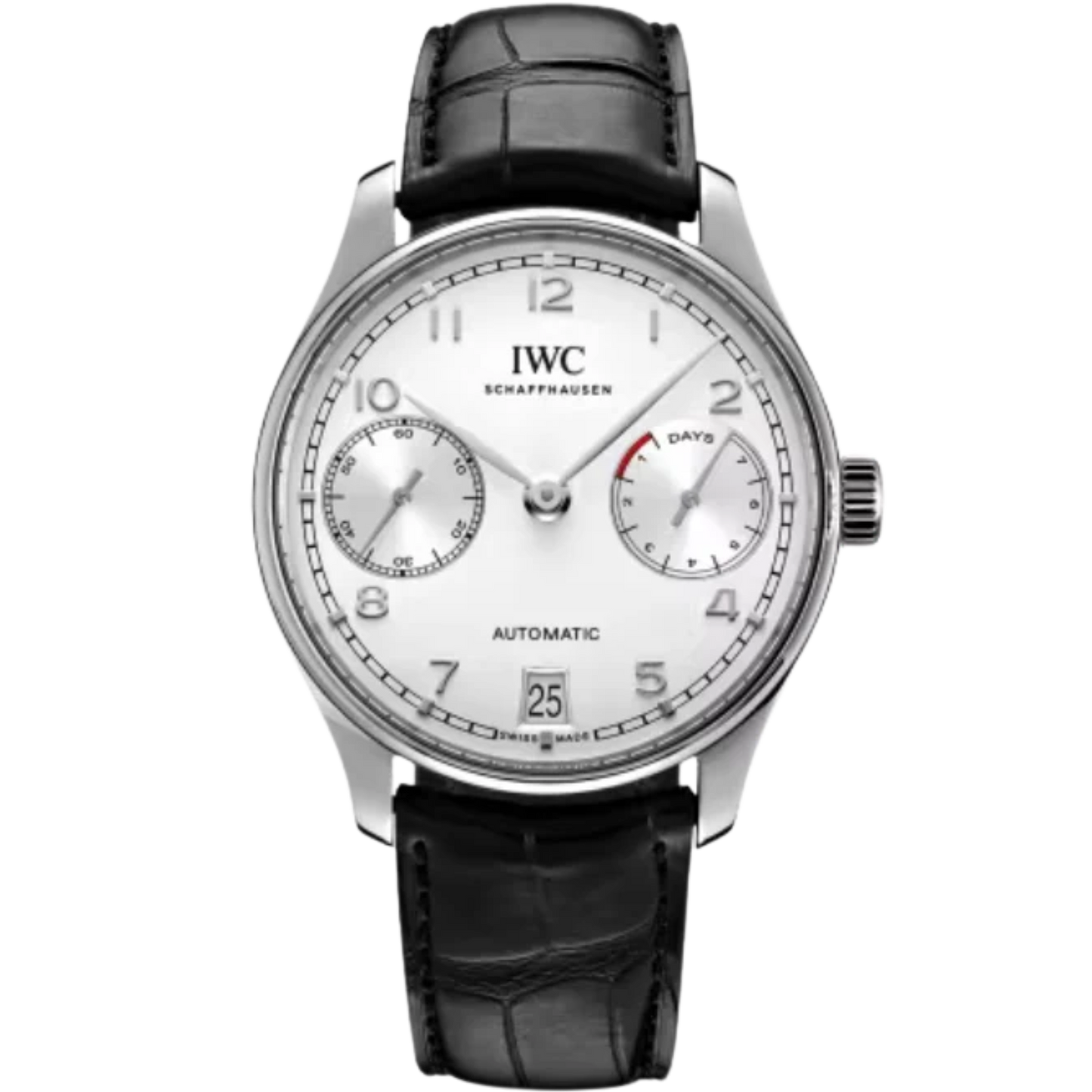 PORTUGIESER AUTOMATIC 42 MM STAINLESS STEEL WITH WHITE DIAL