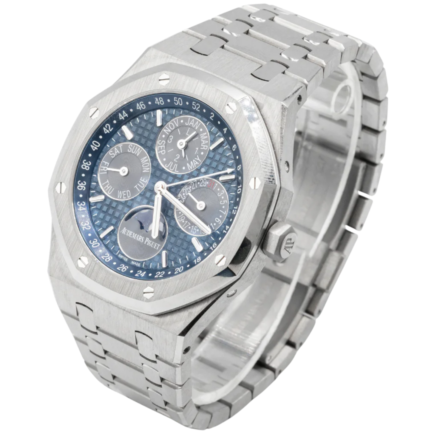 Royal Oak Perpetual Calendar 41MM Titanium Bracelet Blue Dial Titanium Case