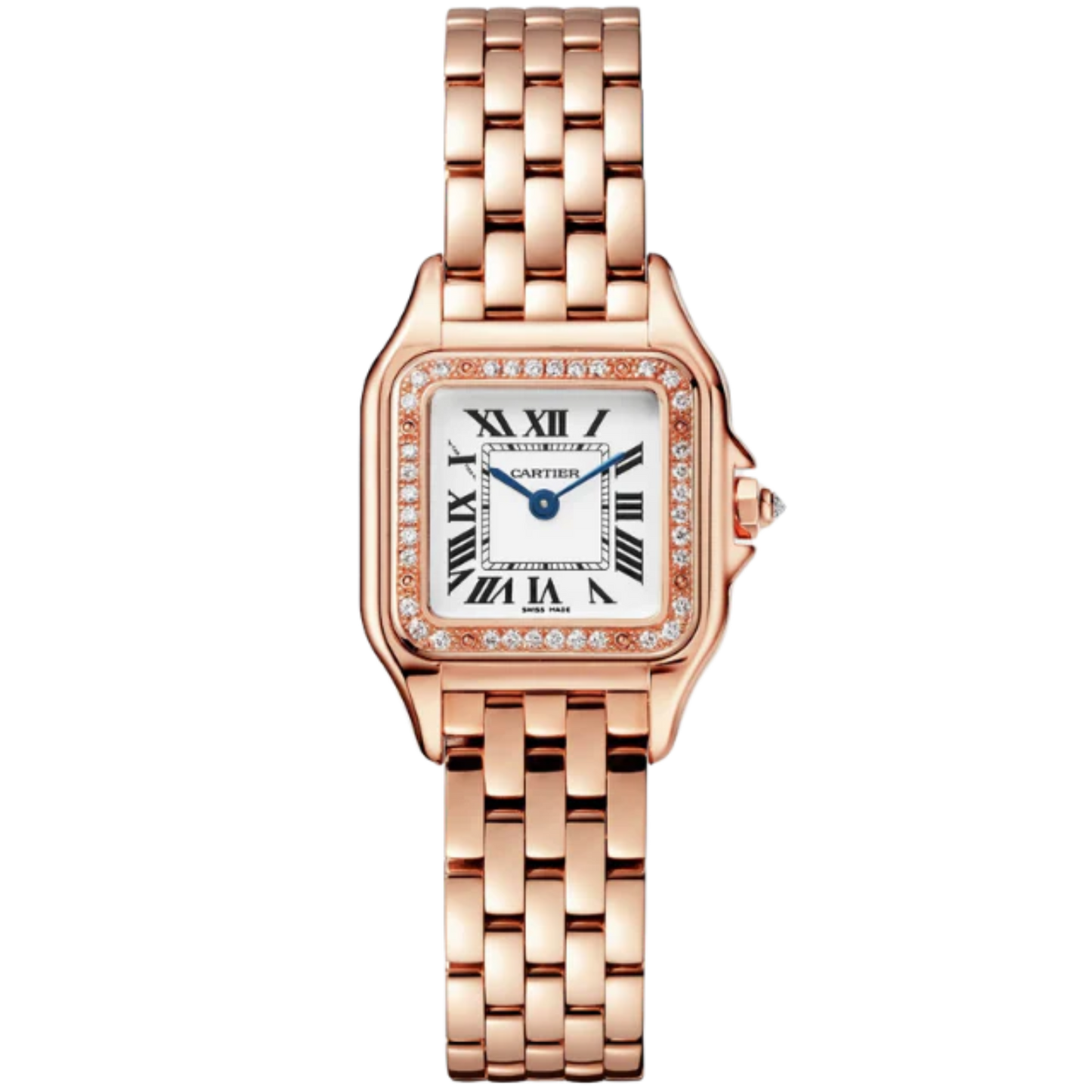 PANTHERE DE CARTIER 30 MM 18K ROSE GOLD WITH SILVER DIAL