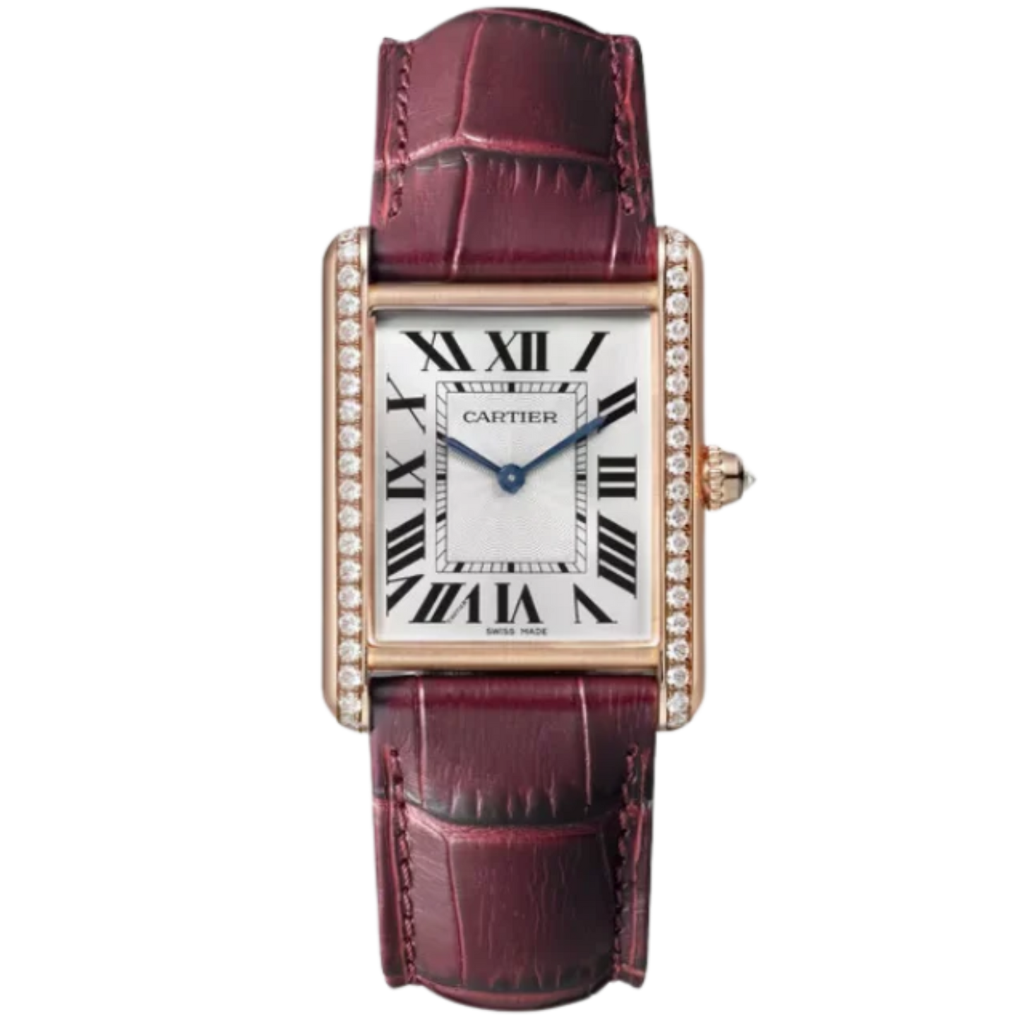 TANK 34 mm LOUIS CARTIER WATCH SILVER ROSE GOLD