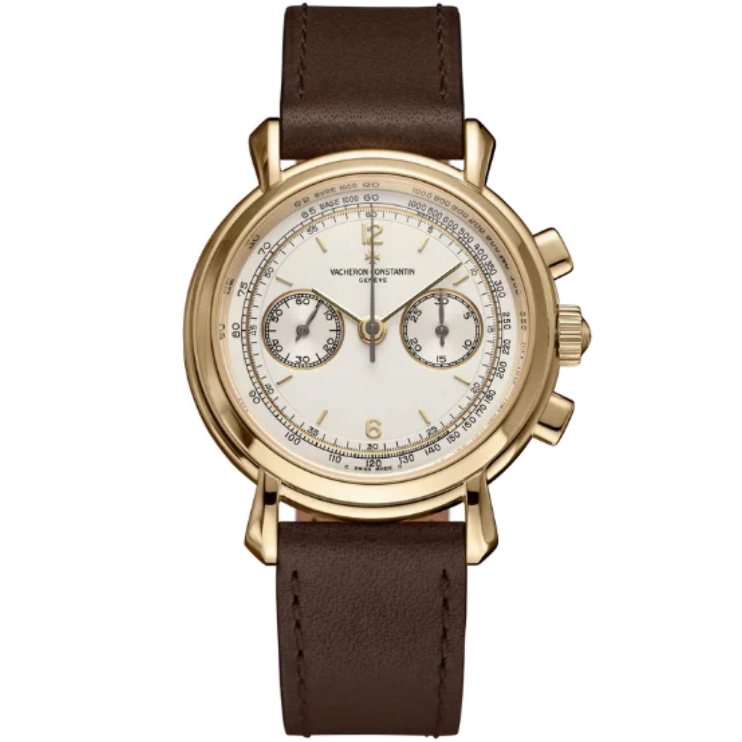 LES COLLECTIONNEURS REFERENCE 47111 37 MM YELLOW GOLD WITH WHITE DIAL