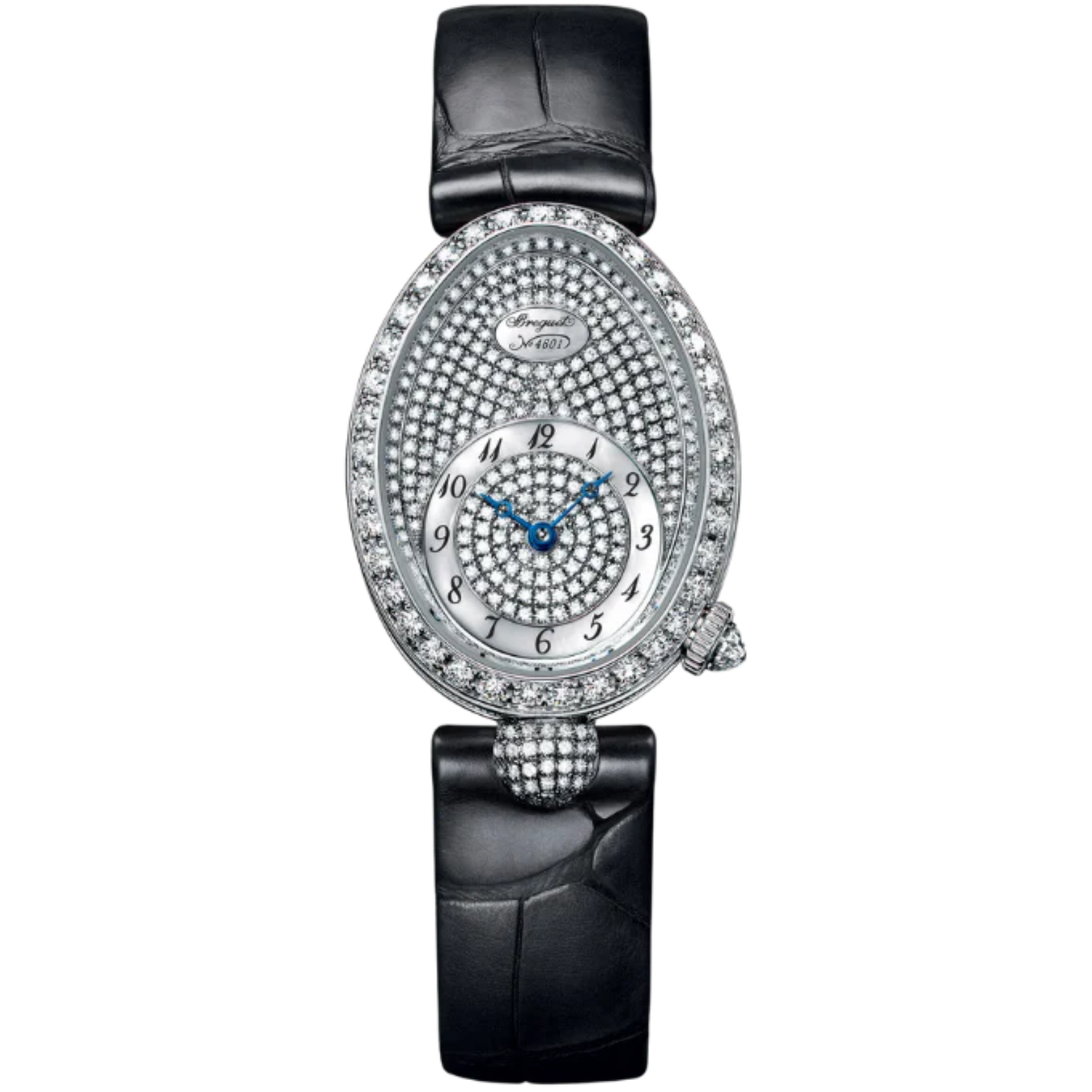 REINE DE NAPLES 8928 33 MM WHITE GOLD WITH MOTHER OF PEARL - DIAMONDS DIAL
