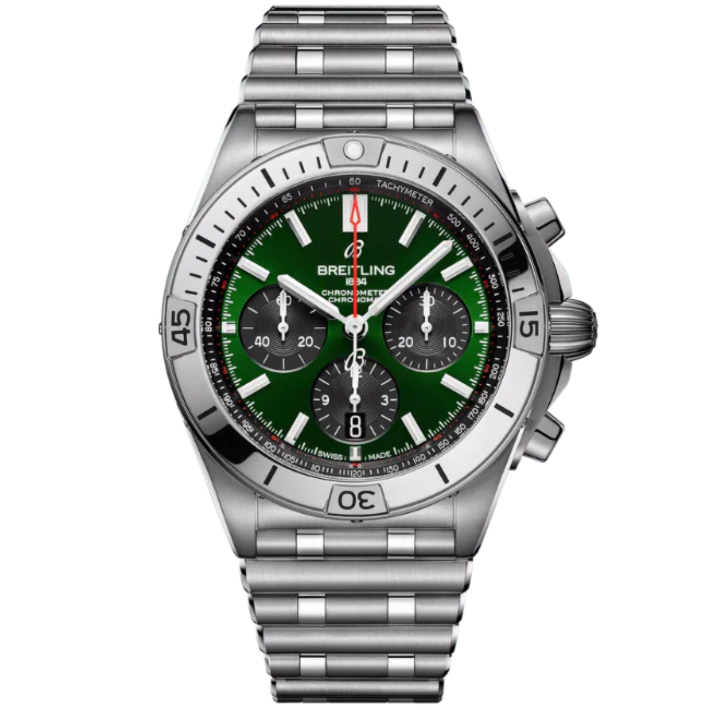 CHRONOMAT B01 42 MM STAINLESS STEEL WITH GREEN DIAL