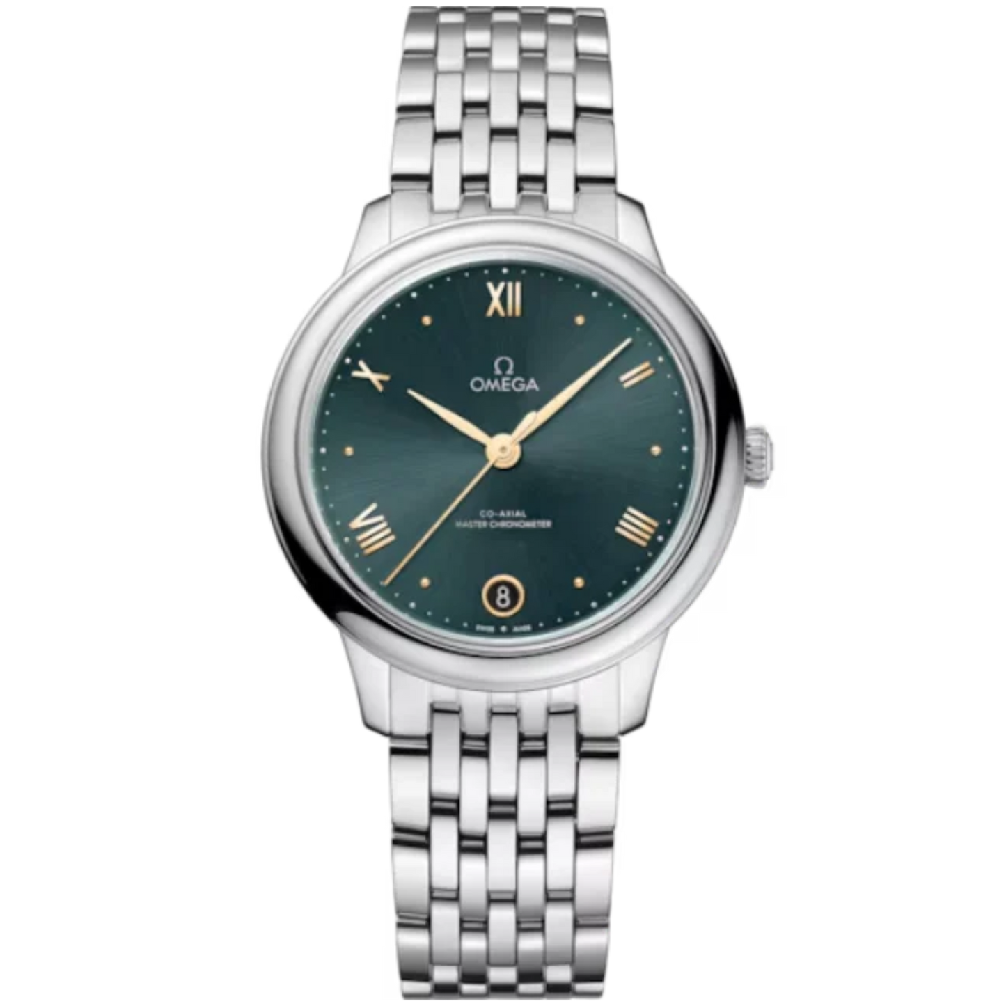 DE VILLE PRESTIGE 34 MM STAINLESS STEEL WITH GREEN DIAL