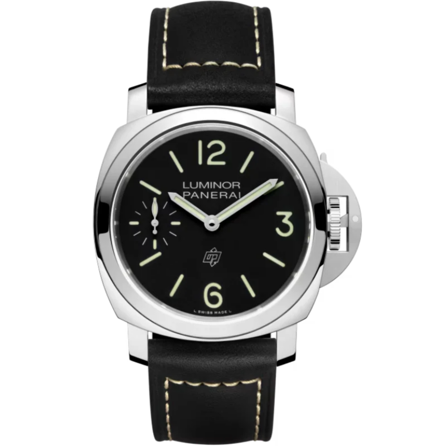 LUMINOR LOGO PAM01084 44 MM STAINLESS STEEL WITH BLACK DIAL