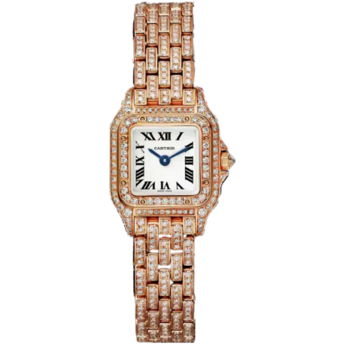 PANTHERE DE CARTIER 25 MM ROSE GOLD WITH SILVER DIAL