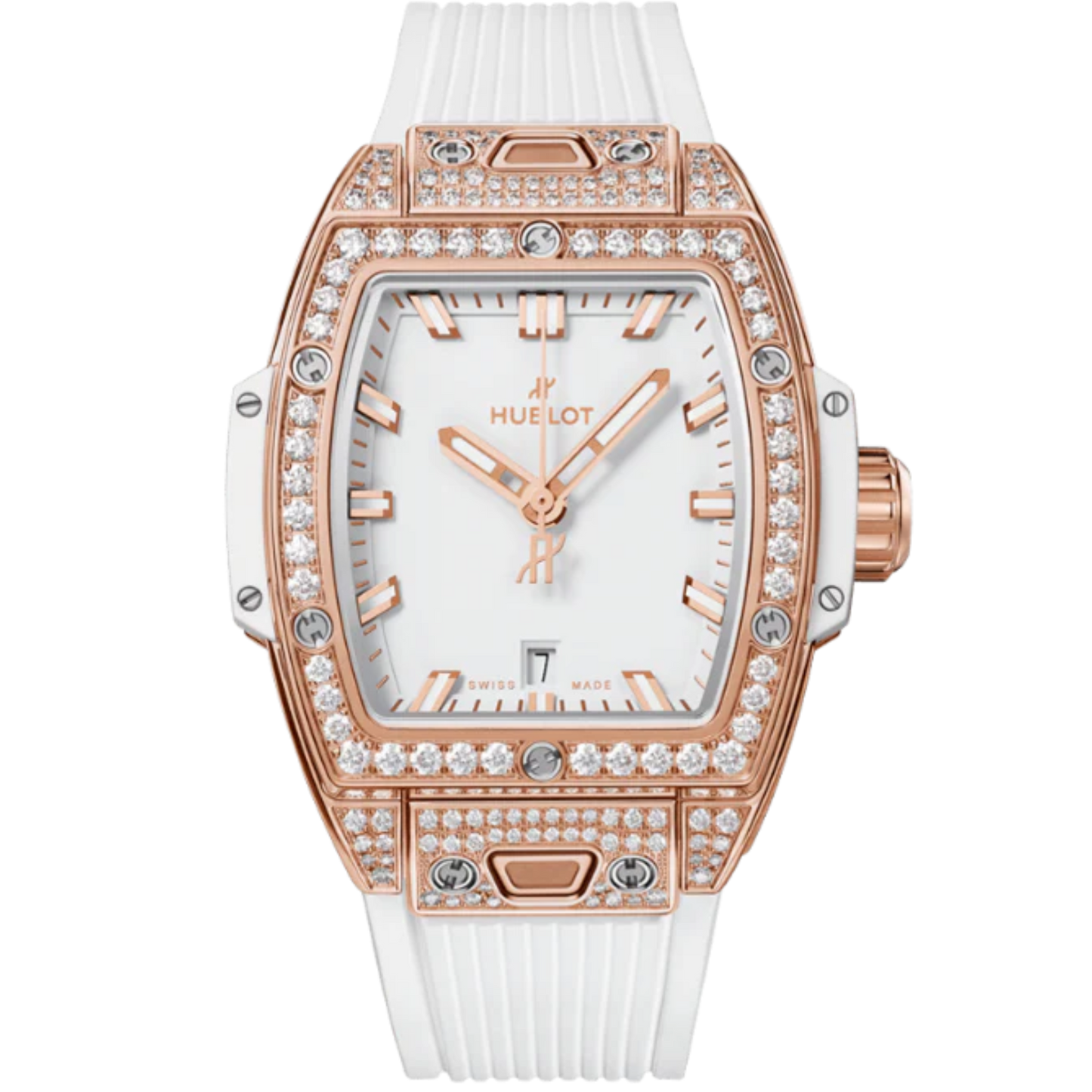 SPIRIT OF BIG BANG 32 MM KING GOLD WHITE PAVÉ