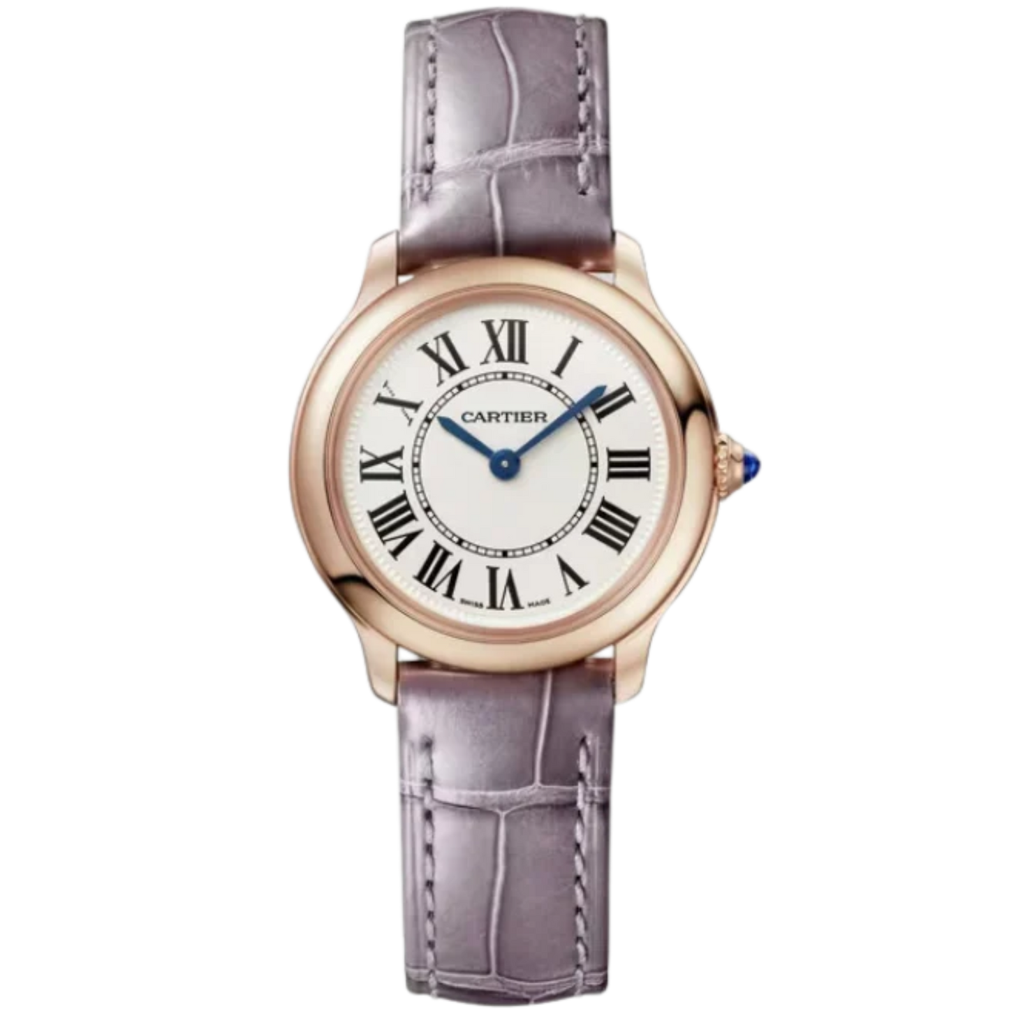 RONDE LOUIS DE CARTIER 29 MM 18K ROSE GOLD WITH SANDBLASTED BEIGE DIAL