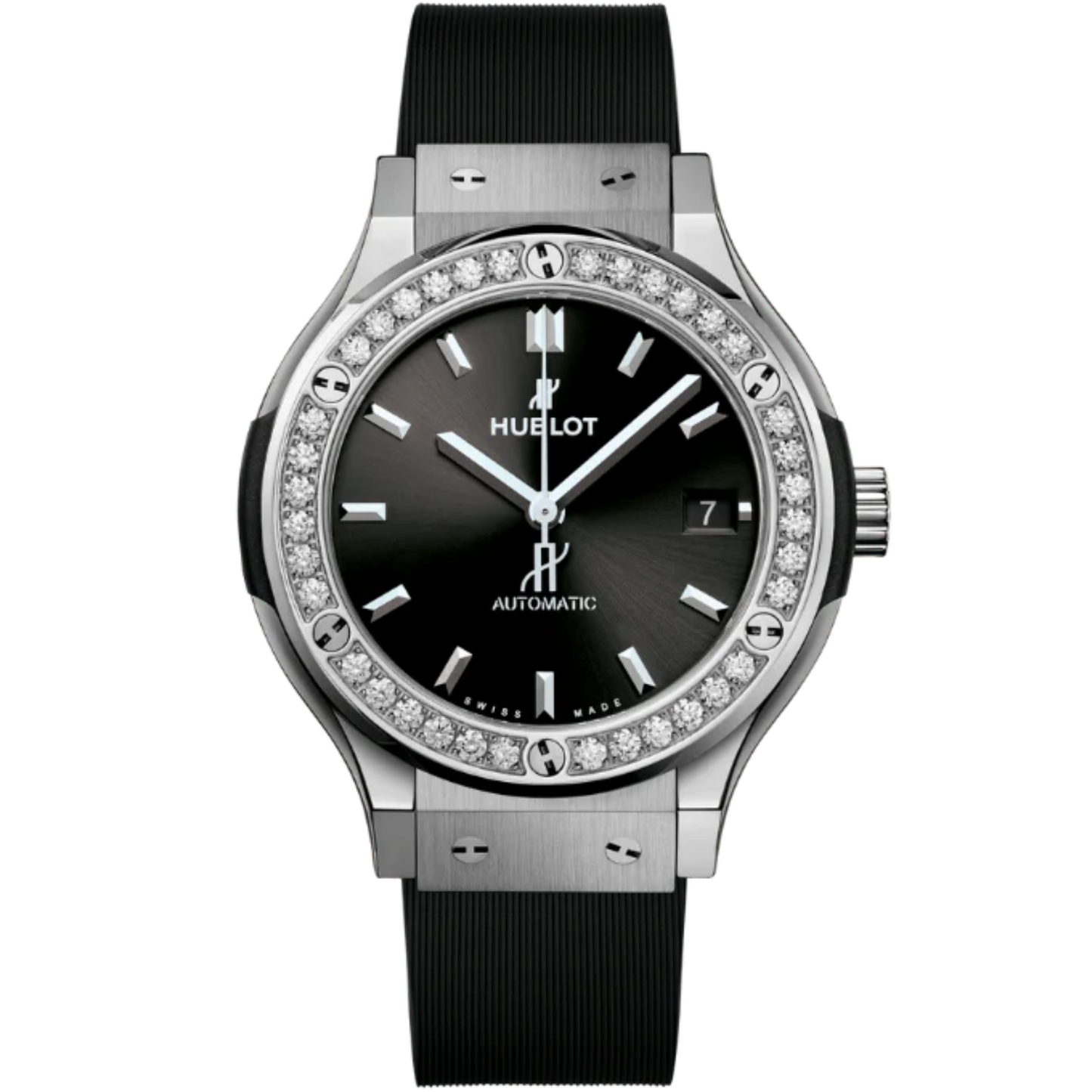 CLASSIC FUSION 3-HANDS 38MM TITANIUM DIAMONDS