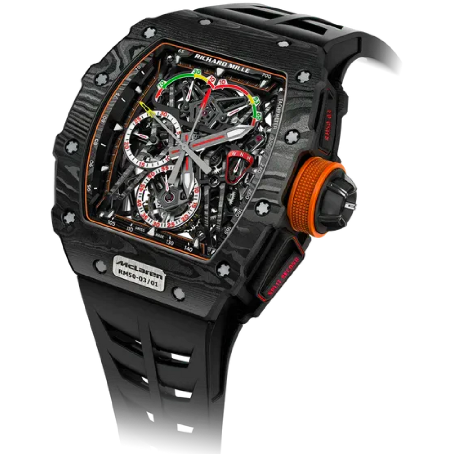 RM 50-03 Tourbillon Split-Seconds Chronograph McLaren F1 Rubber Strap TPT Carbon Case