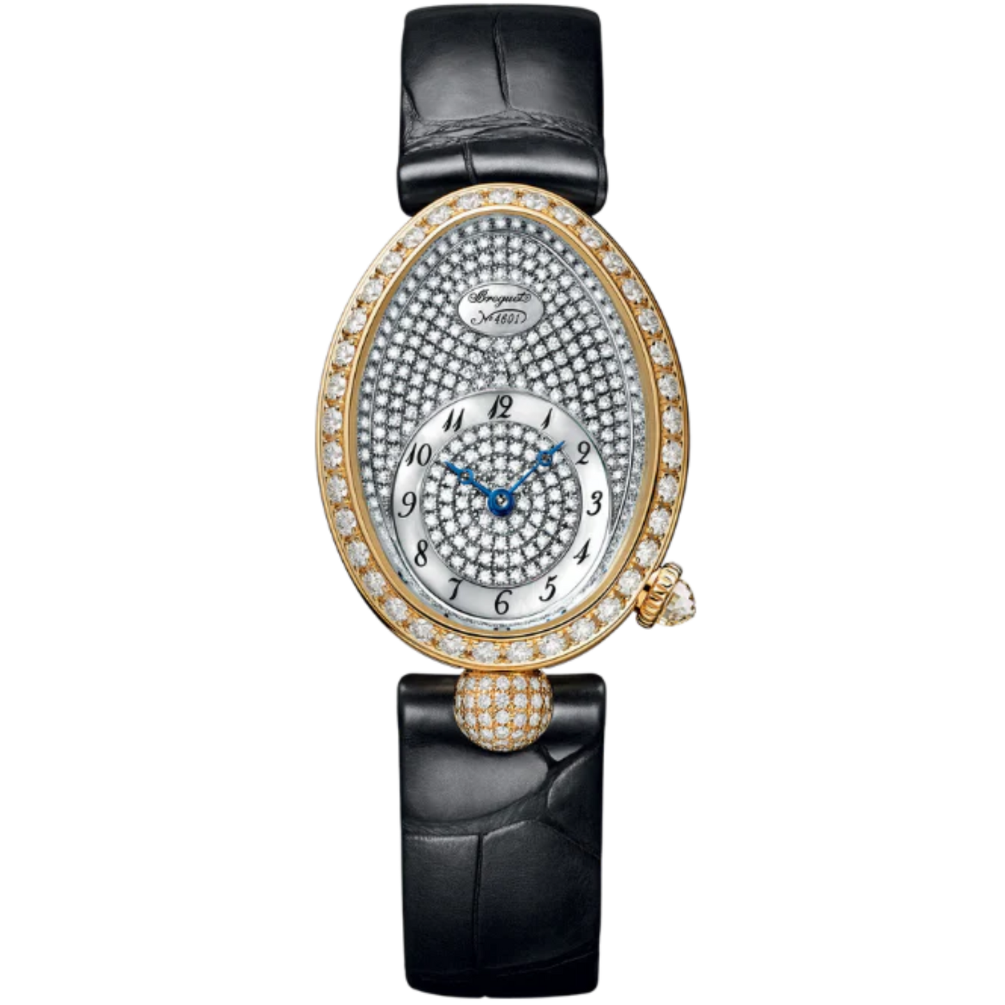 REINE DE NAPLES 8928 33 MM YELLOW GOLD WITH MOTHER OF PEARL - DIAMONDS DIAL
