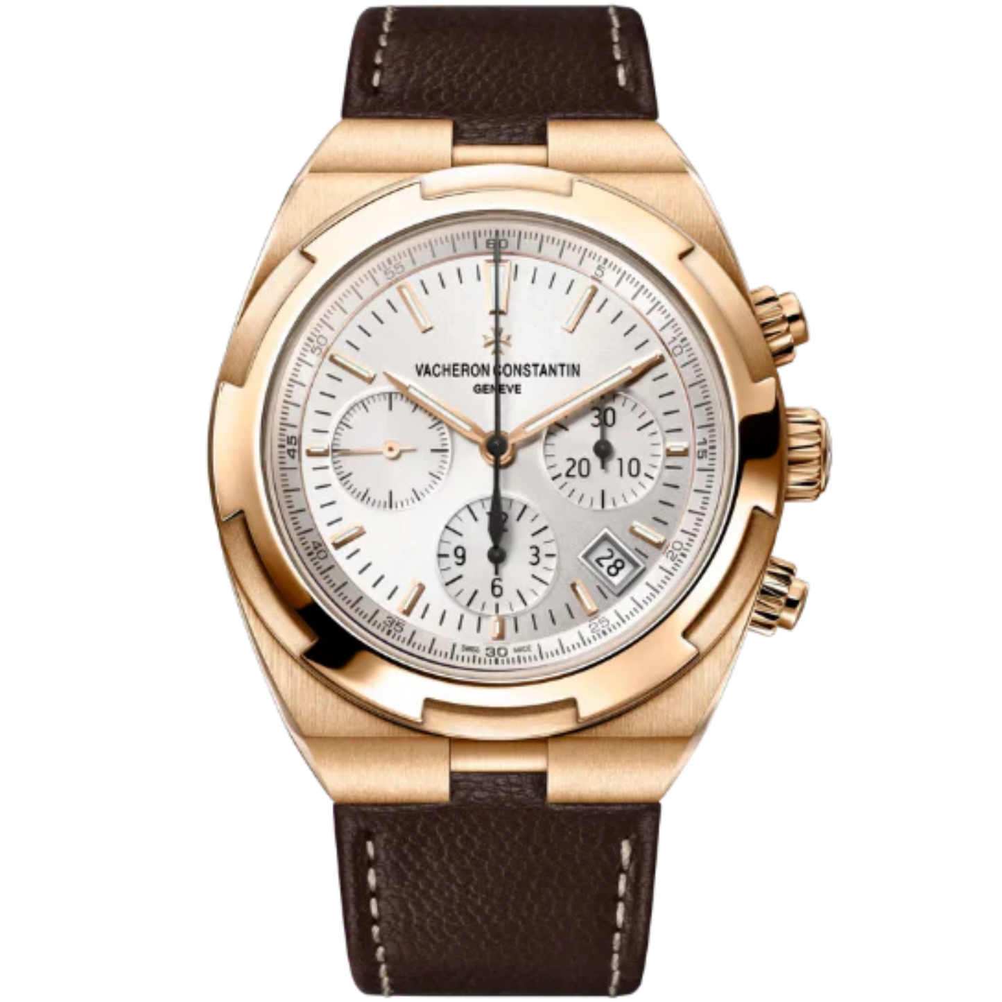 OVERSEAS CHRONOGRAPH 42 MM 18K PINK GOLD WITH WHITE BRASS DIAL