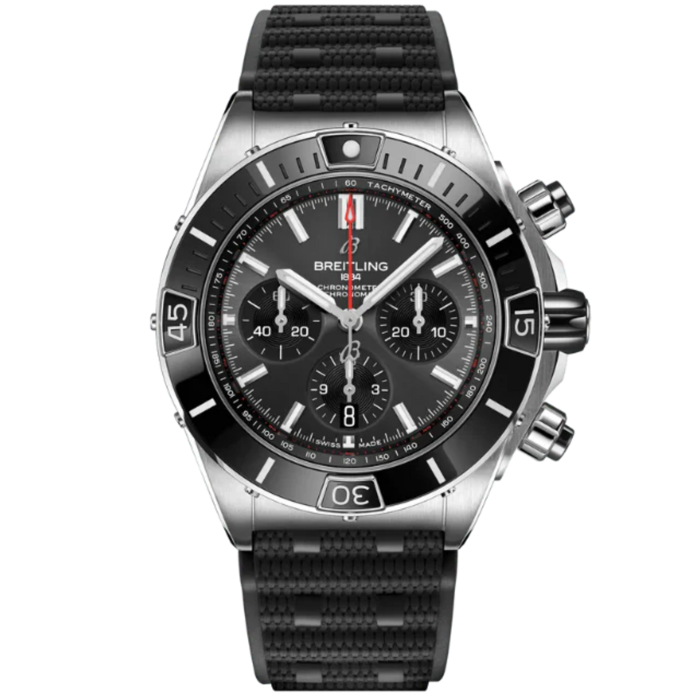 SUPER CHRONOMAT B01 44 MM STAINLESS STEEL WITH ANTHRACITE BLACK DIAL