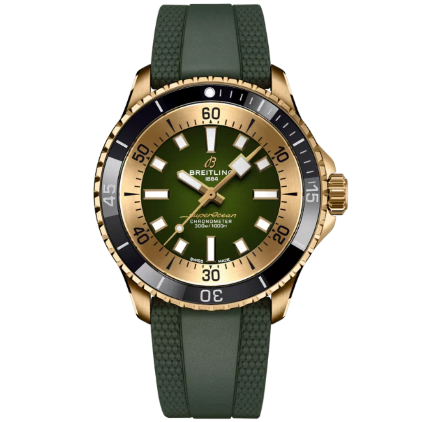 SUPEROCEAN AUTOMATIC 42 MM BRONZE WITH GREEN DIAL