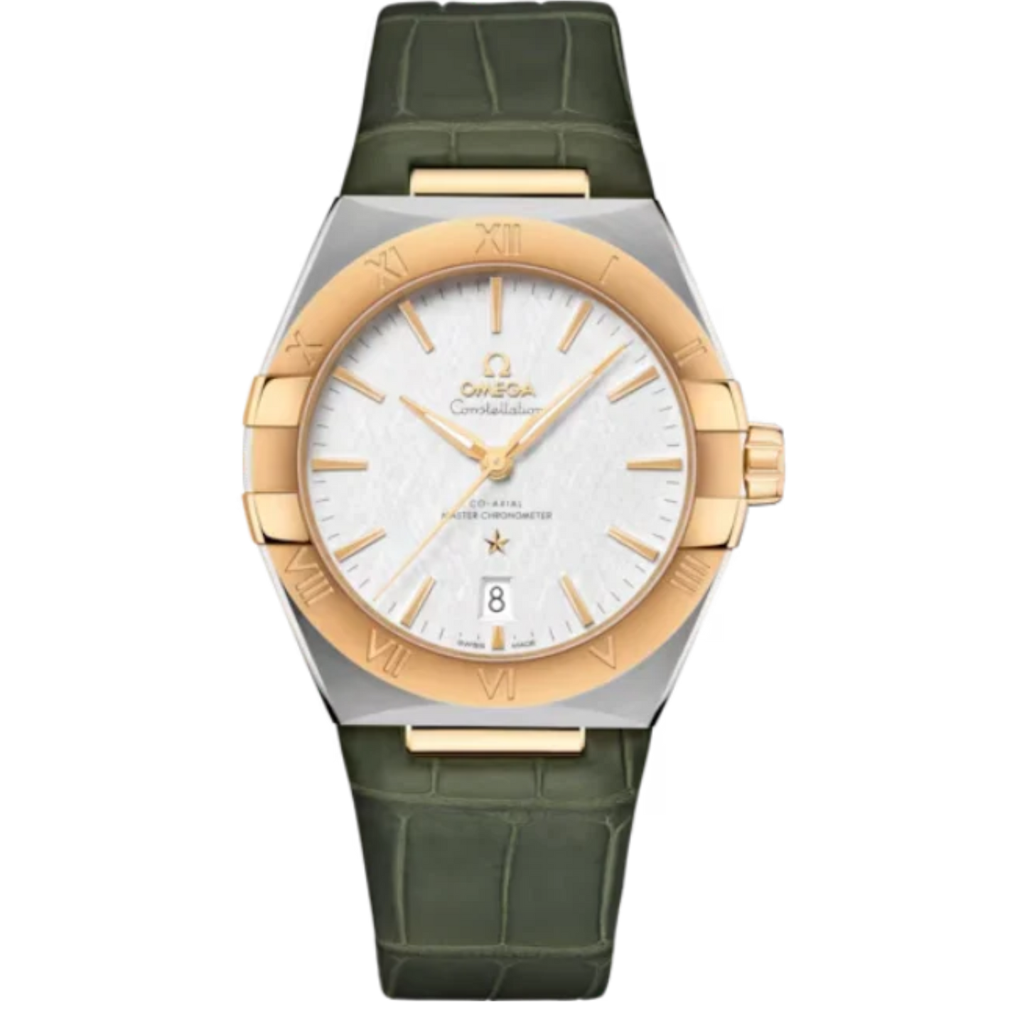 CONSTELLATION 39 MM STAINLESS STEEL - YELLOW GOLD WITH SILVER DIAL