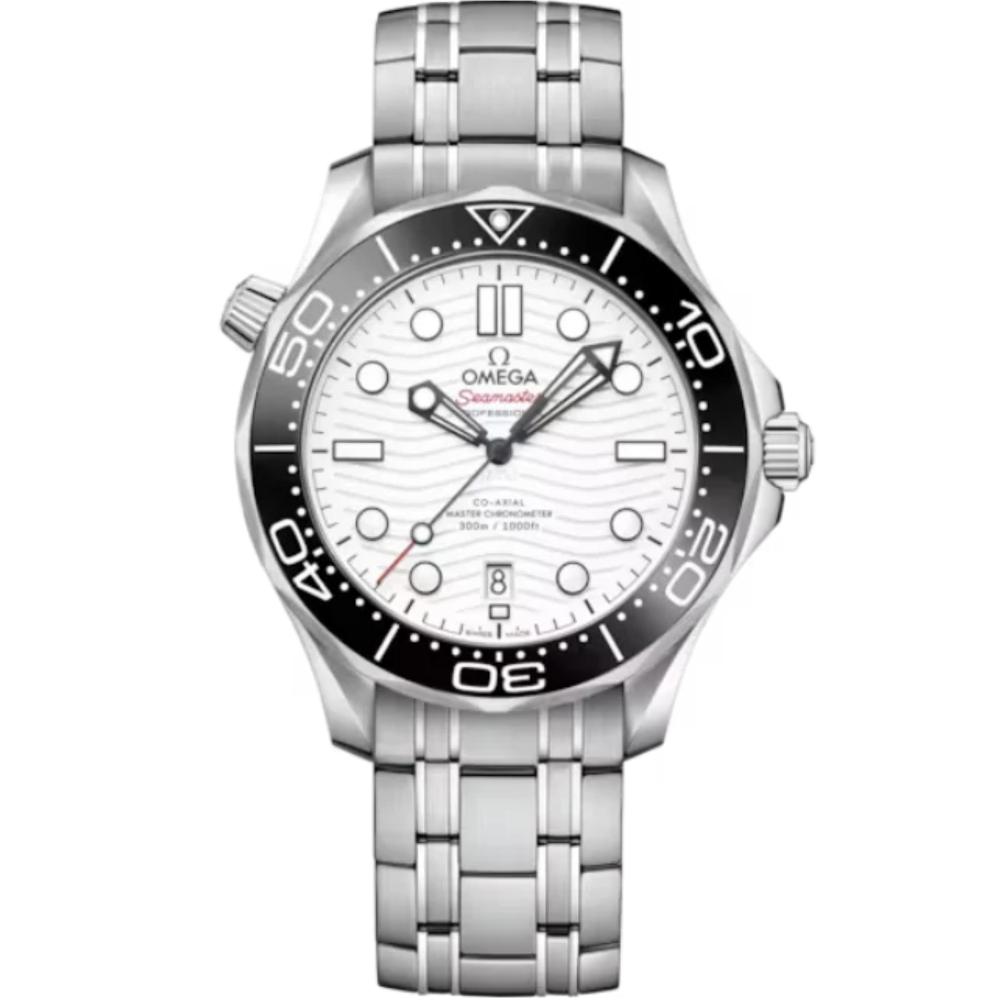 SEAMASTER DIVER 300M 42 MM STAINLESS STEEL WITH WHITE DIAL